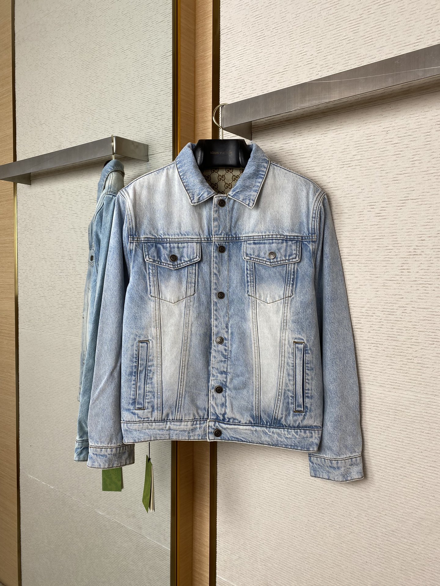 Jacquard Reversible Denim Jacket