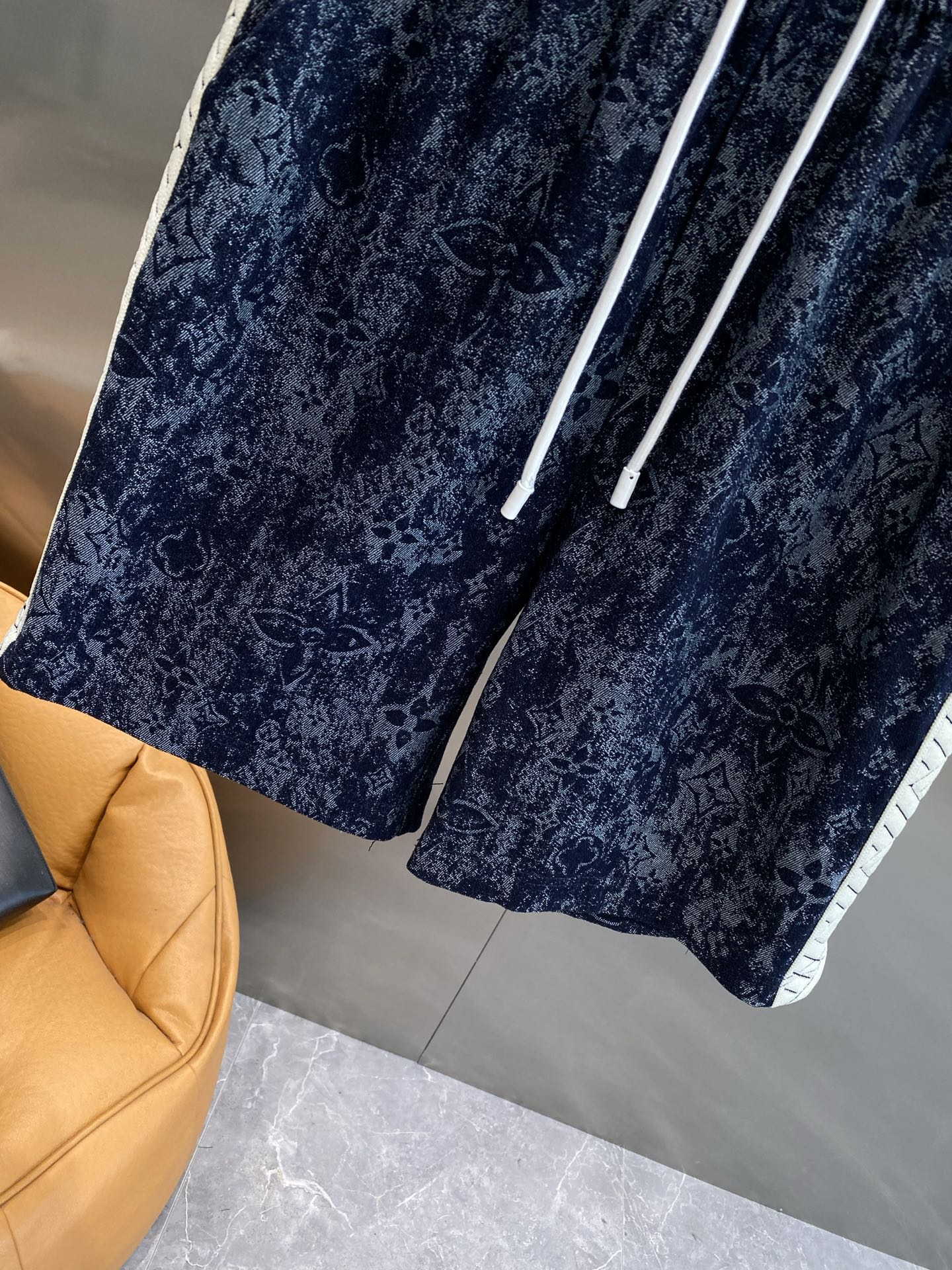 Dark blue patterned shorts