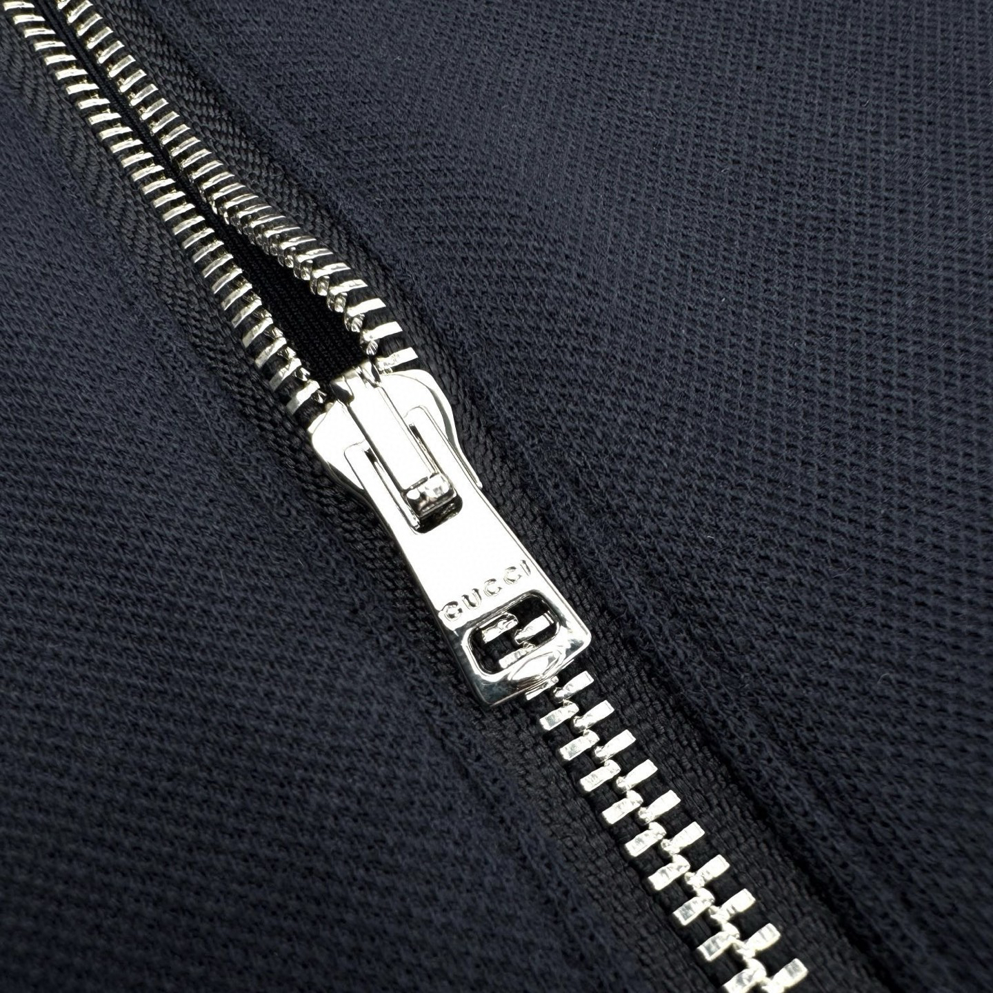 Embossed logo half-zip sweatshirt