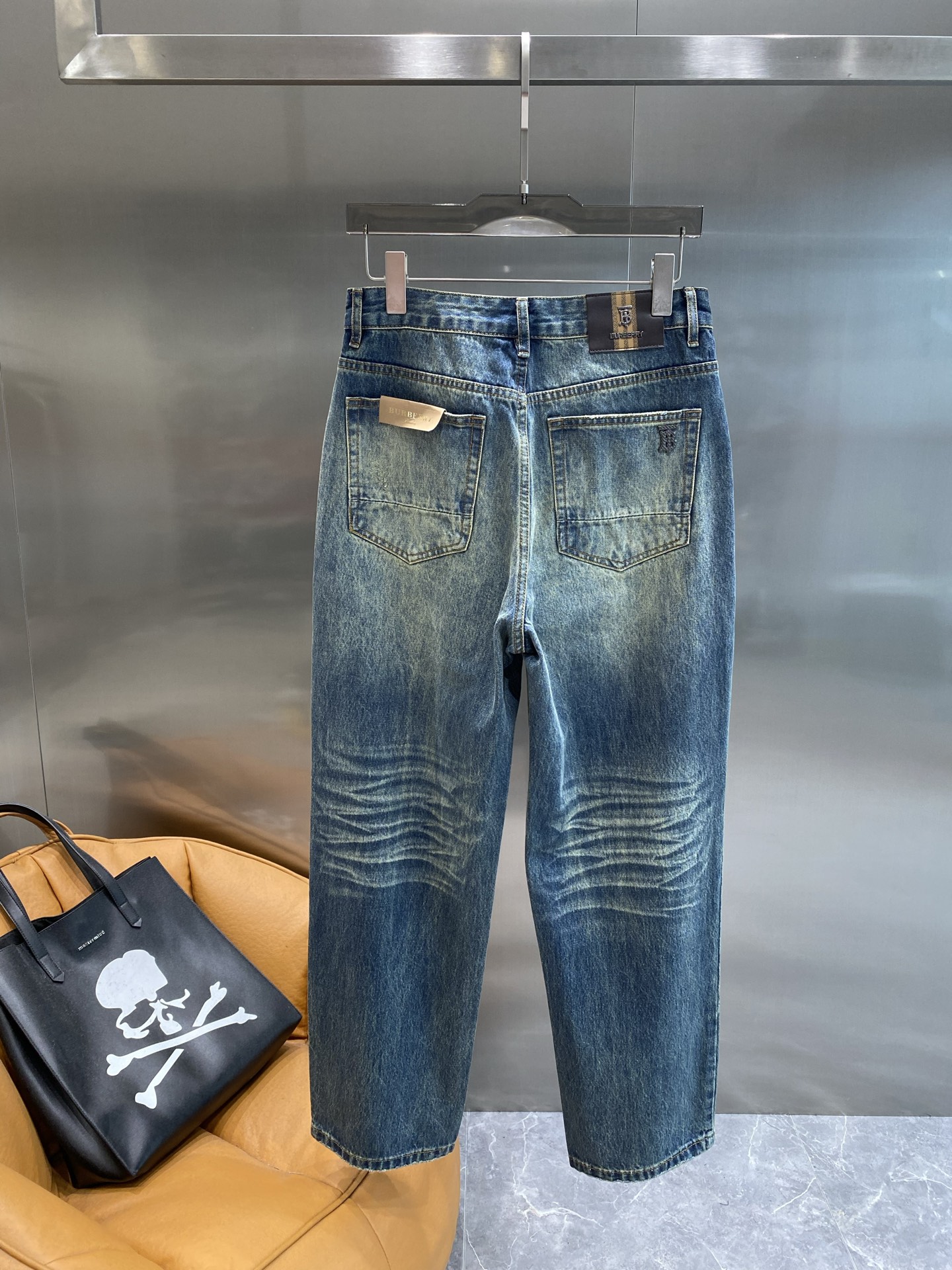 Vintage Washed Denim Jeans