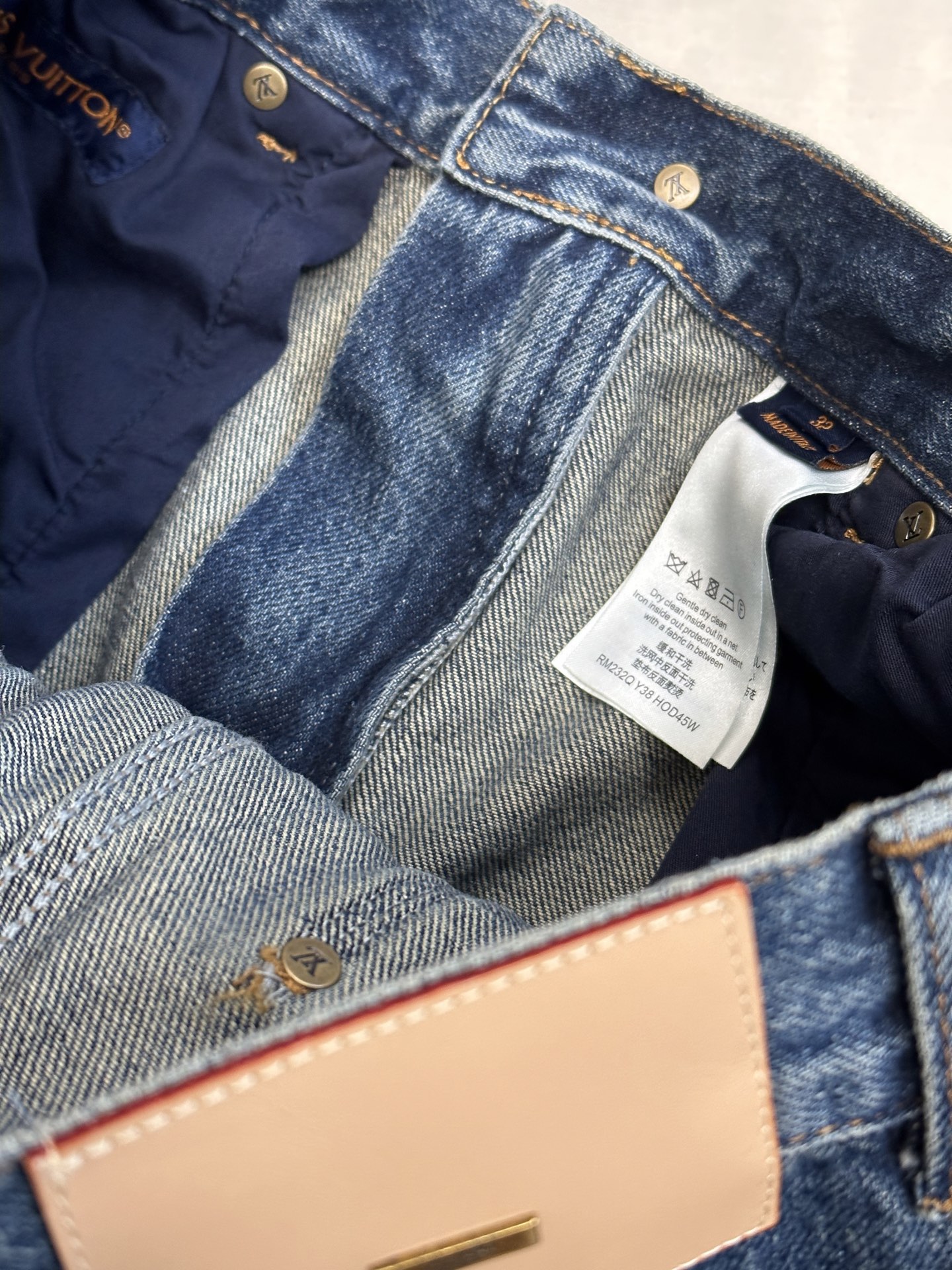 Embossed Floral Denim Jeans