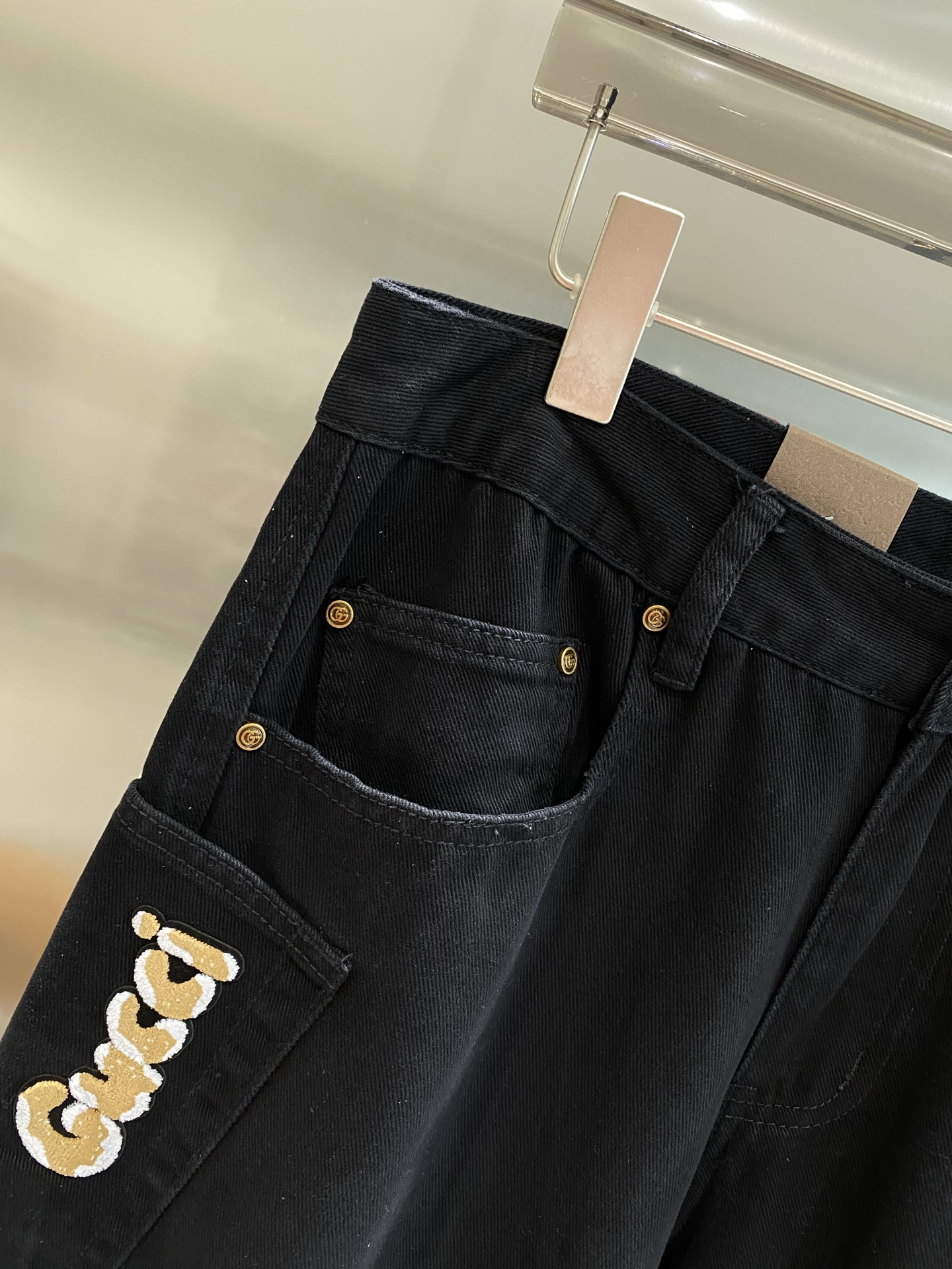 GG Black Denim Jeans