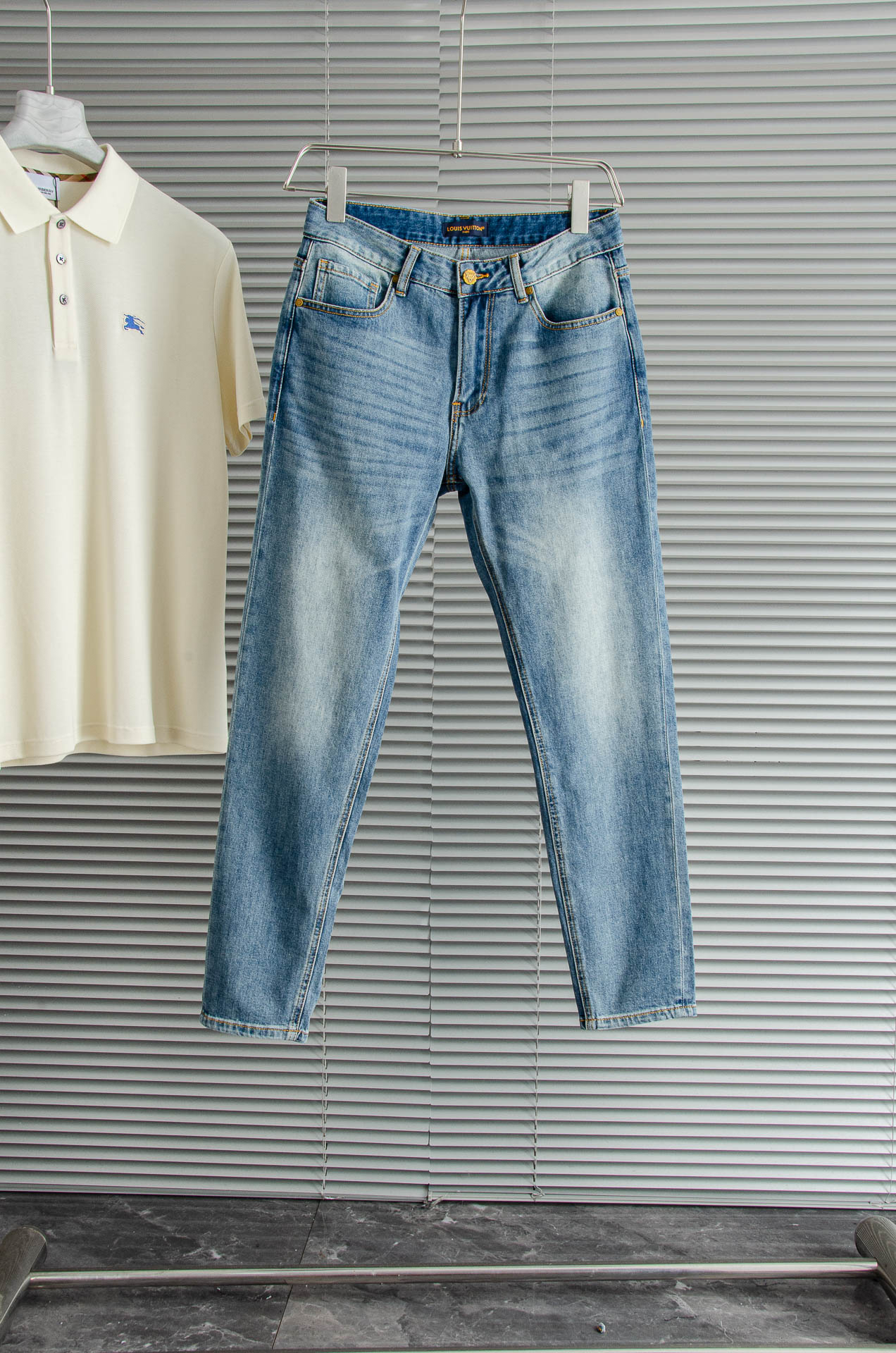 2025SS Men's Fashion Straight-Leg Denim Jeans