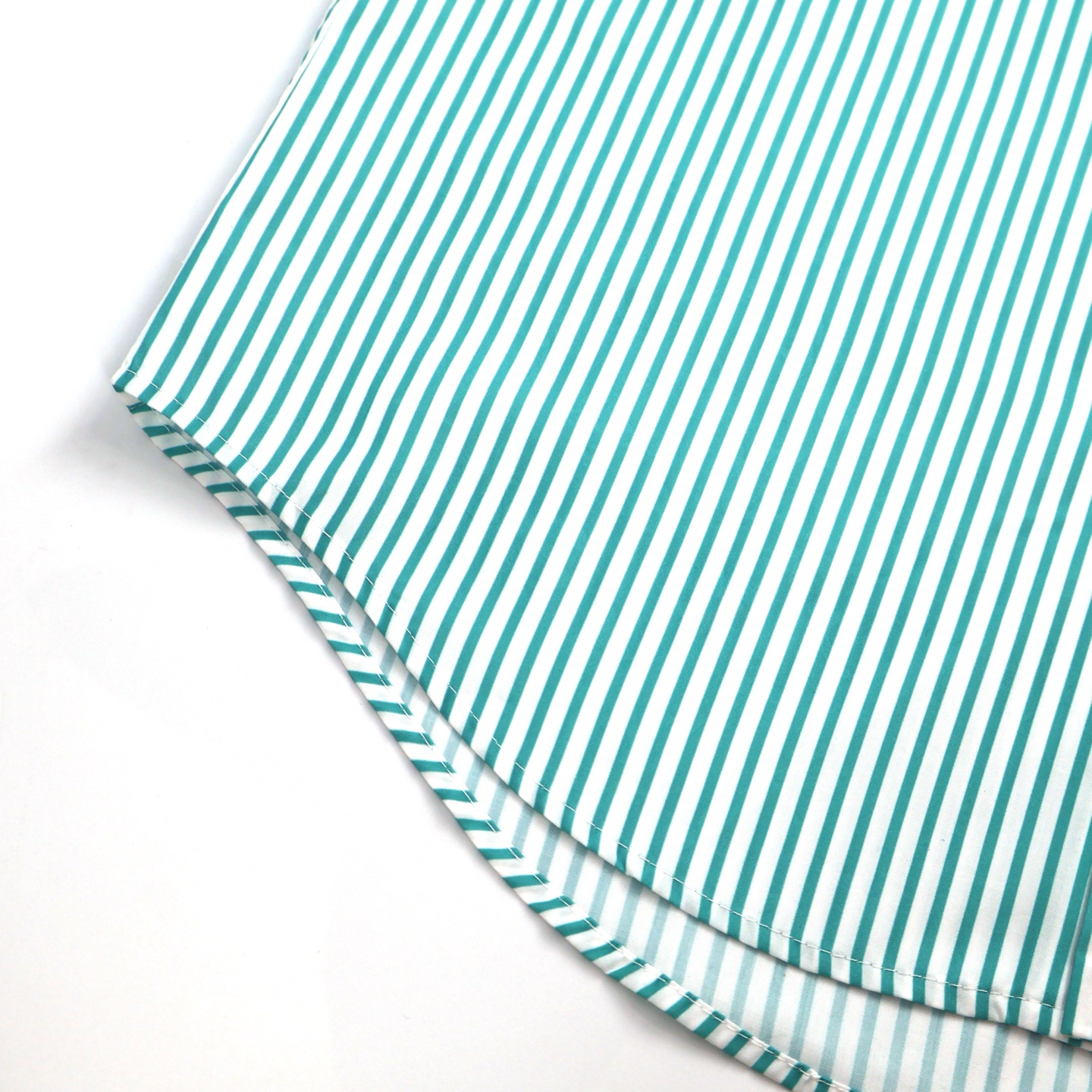 LU Jacquard Logo Green Striped Shirt