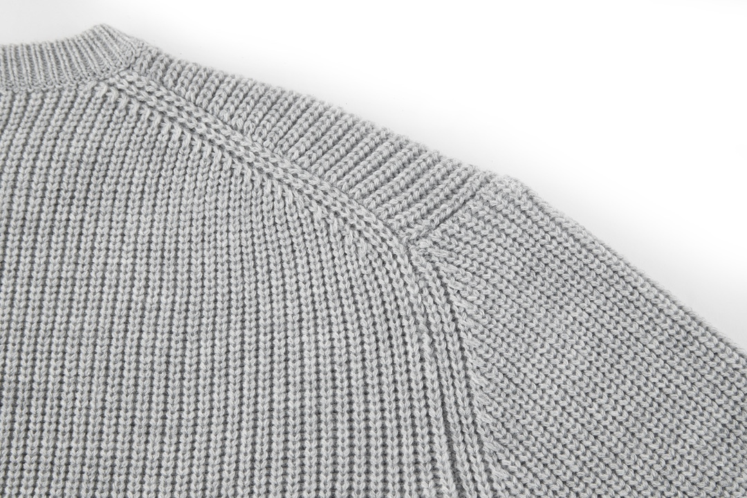 Cuff Jacquard Cashmere Sweater