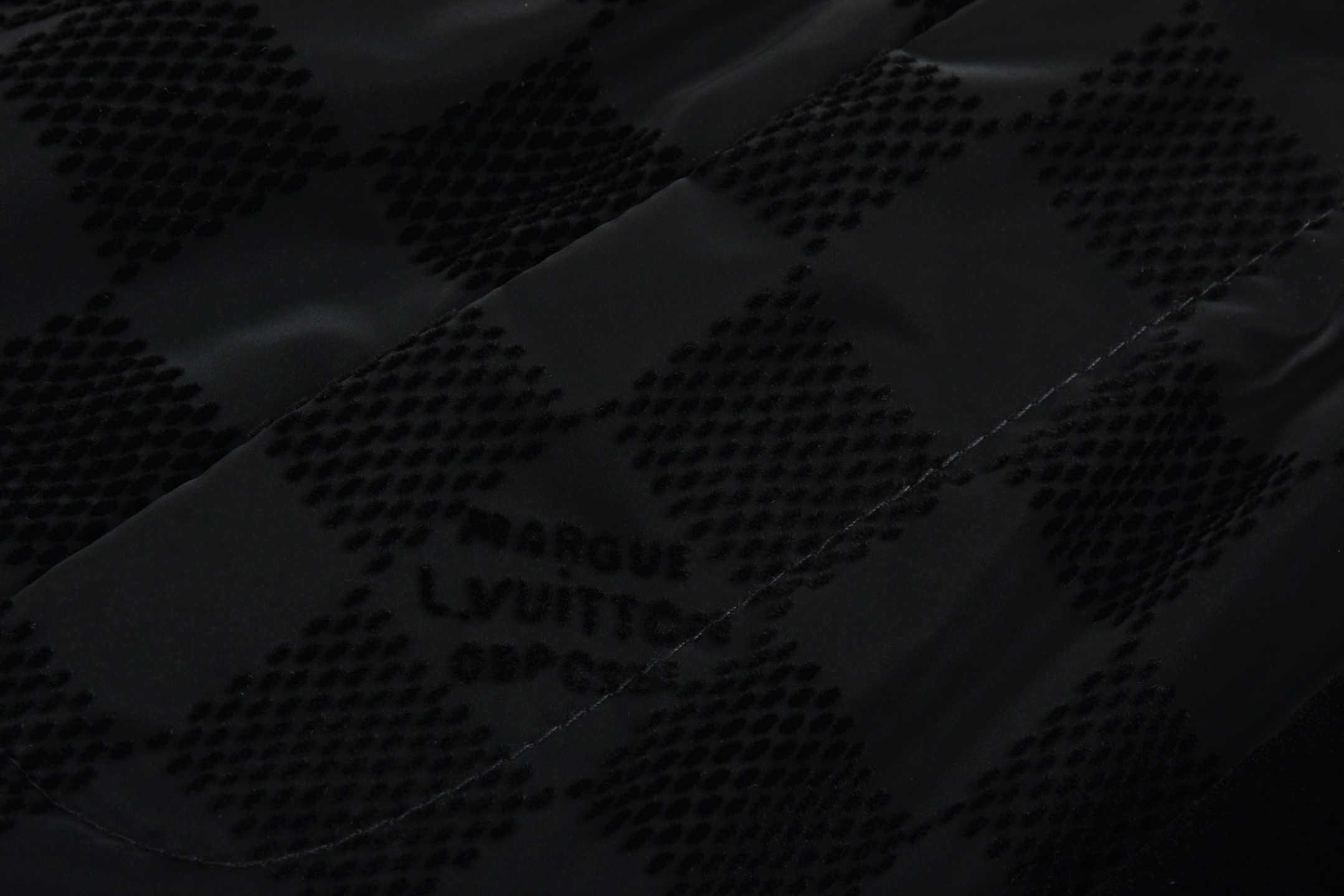 25SS Checkered Letter Flocking Jacquard Cuffed Pants