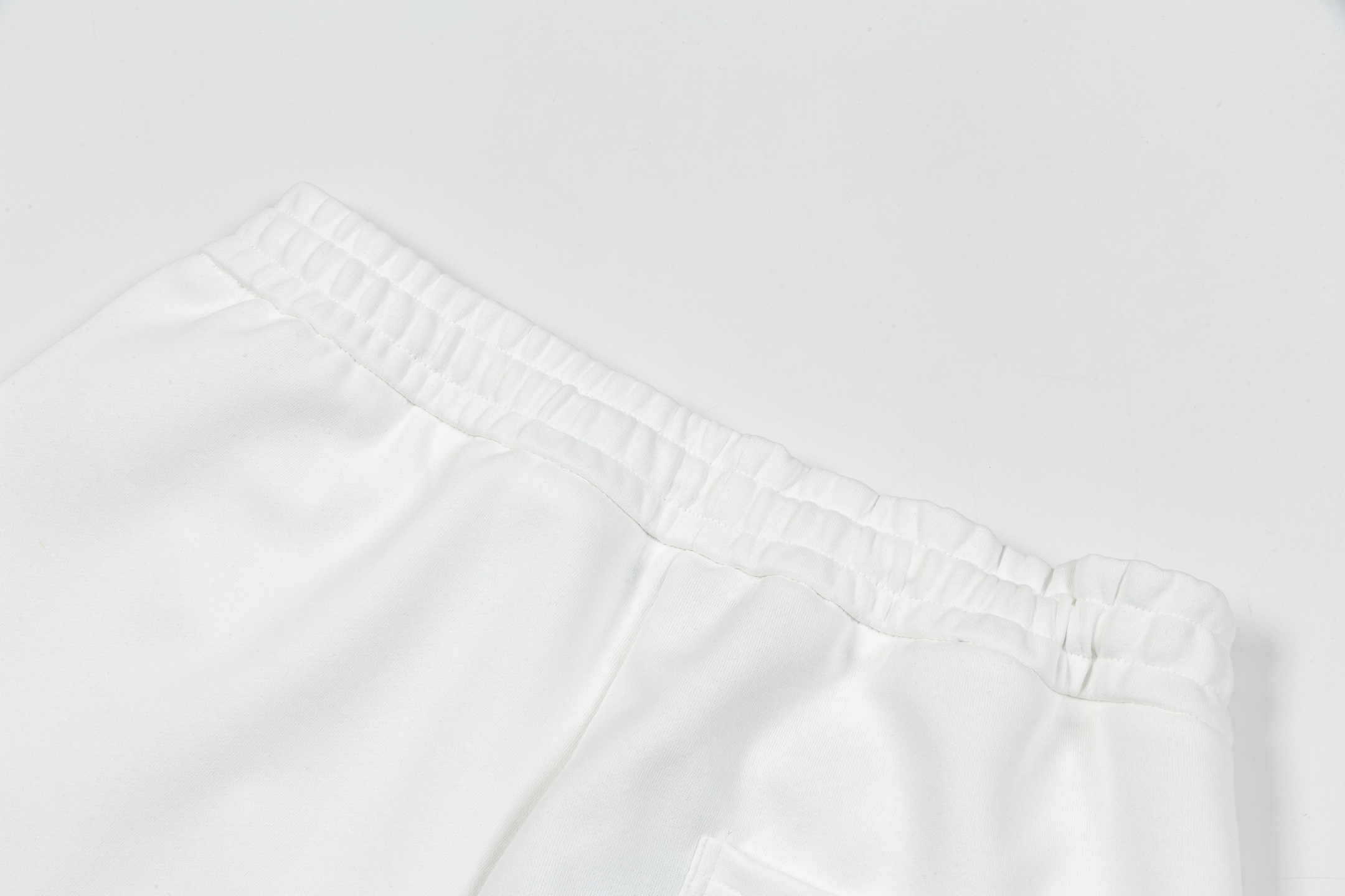 White Graffiti Print Shorts