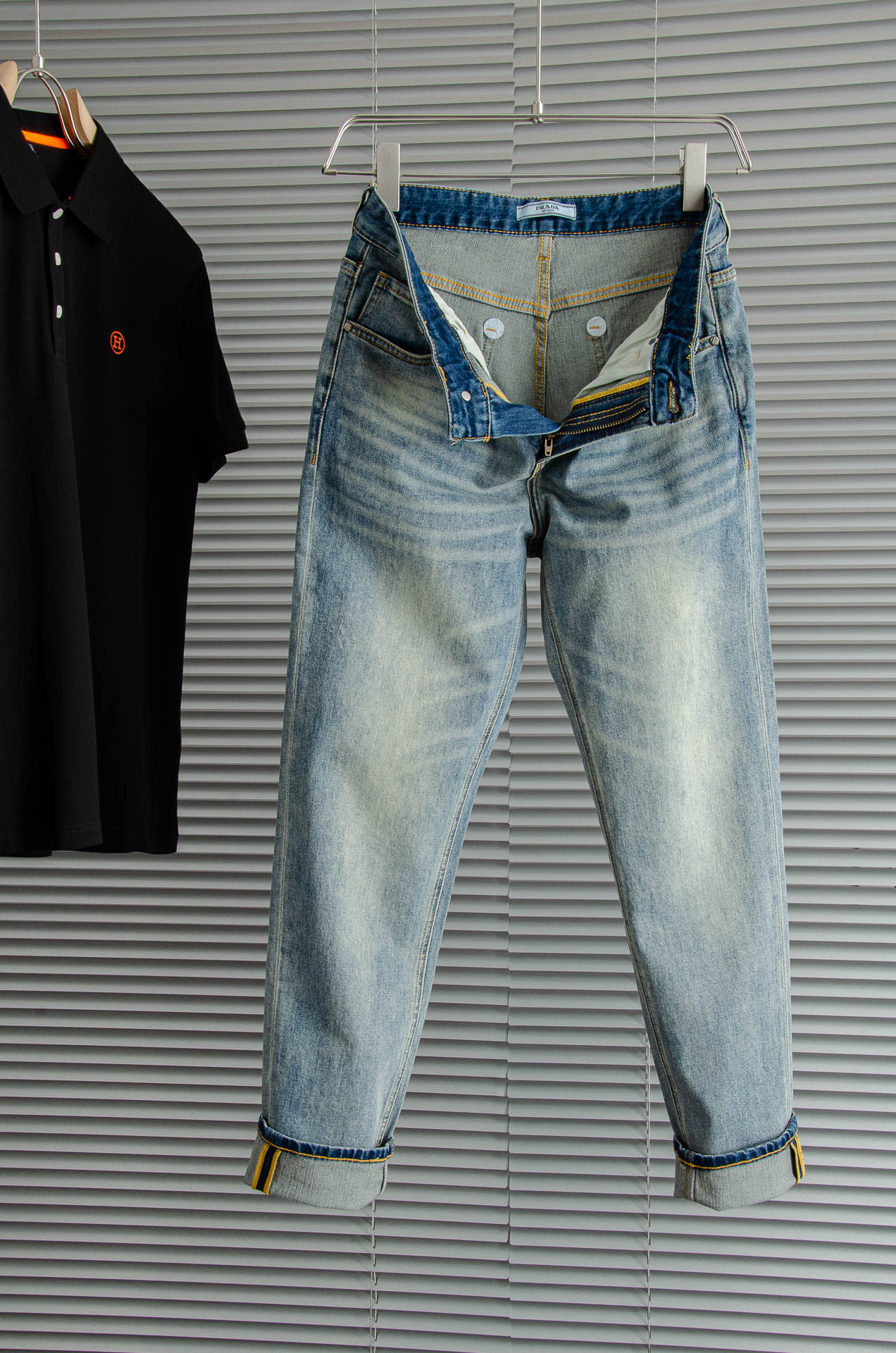 2025SS Men's Fashion Straight-Leg Denim Jeans