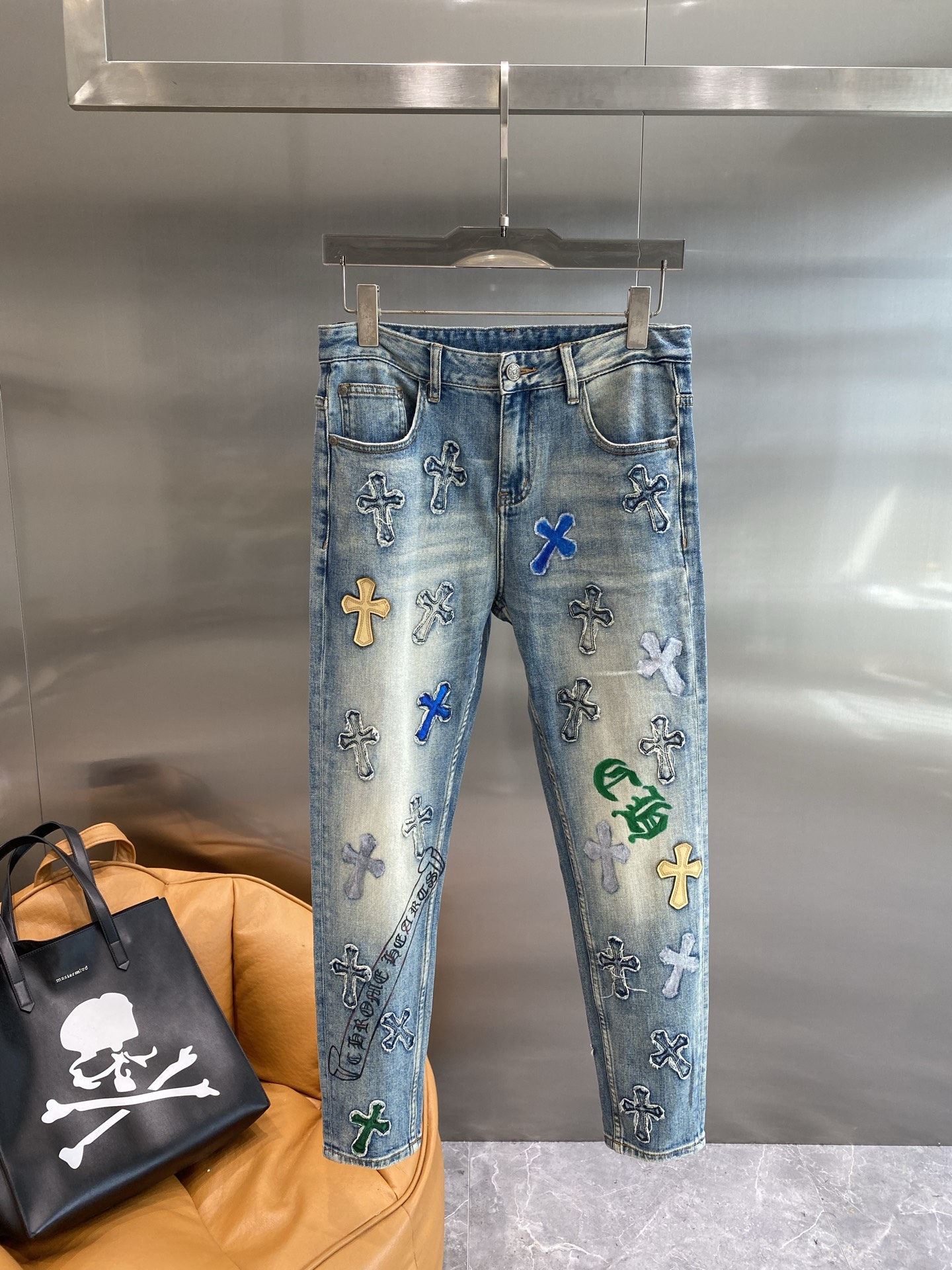 Washed Durable Denim Jeans