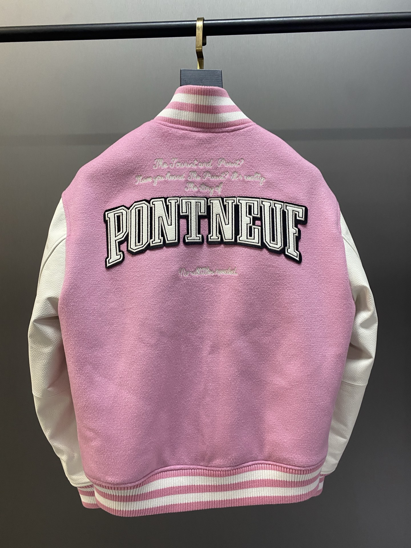 Pink baseball jacket