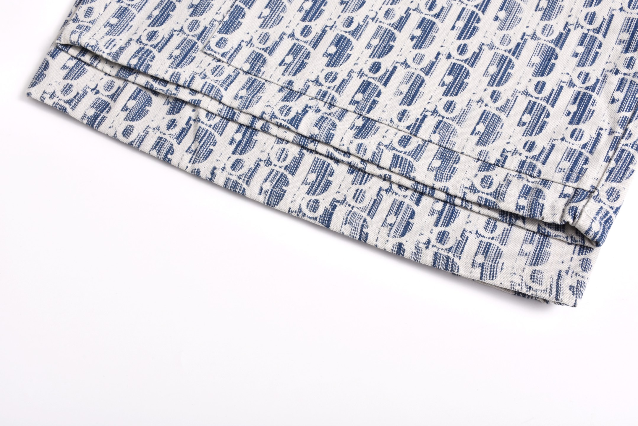 All-over Jacquard Denim Shorts