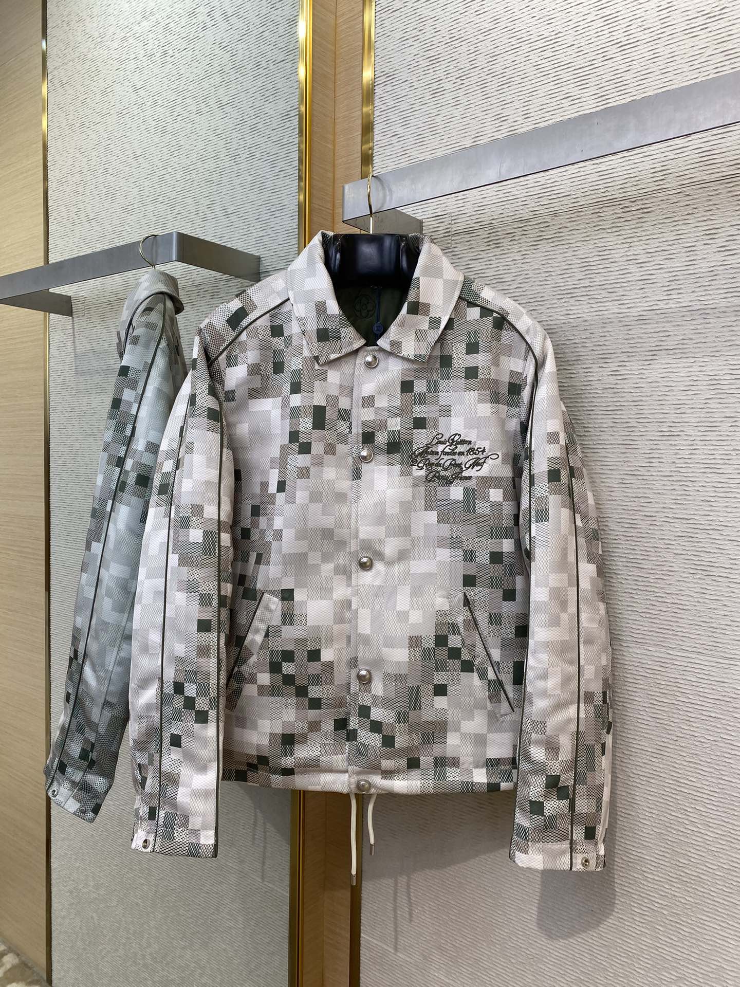 Year of the Snake Limited Edition Plaid Embroidered Coat Jacket