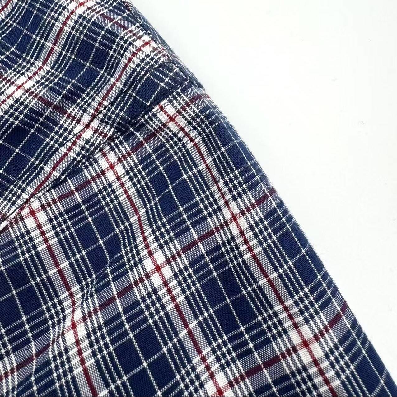 Embroidered check jacket