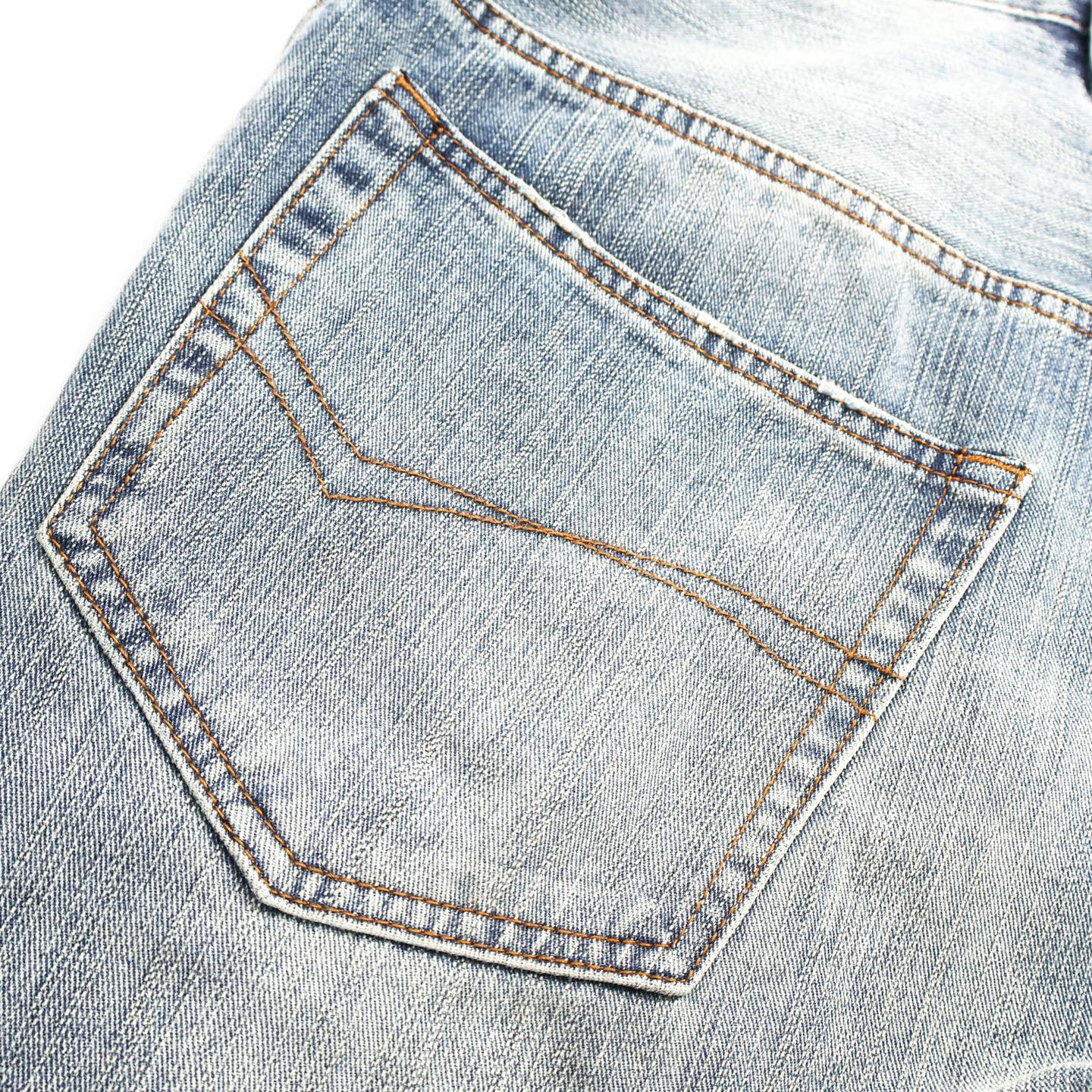 Red Lettering Embroidered Jeans