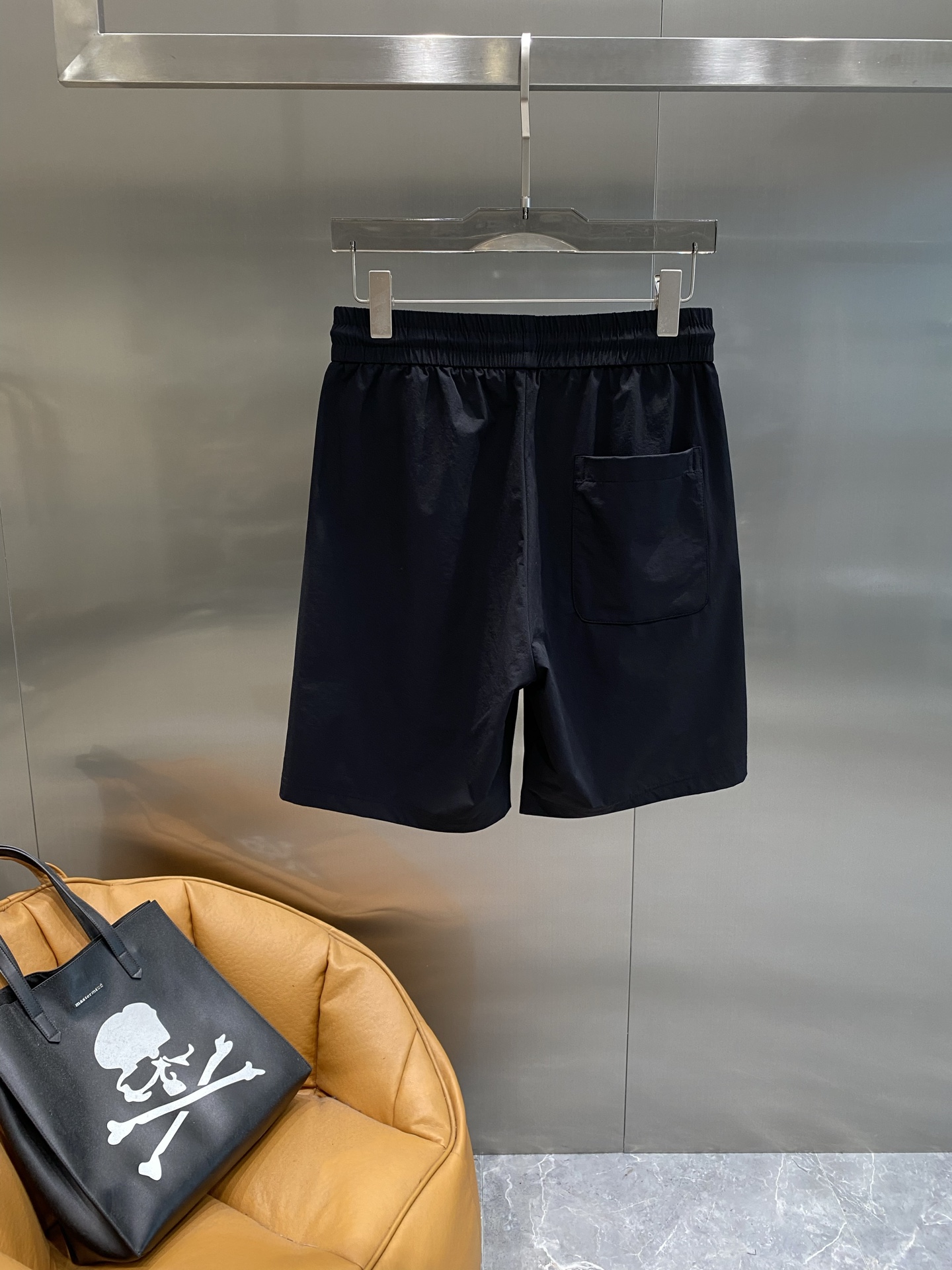 Black Side Printed Shorts