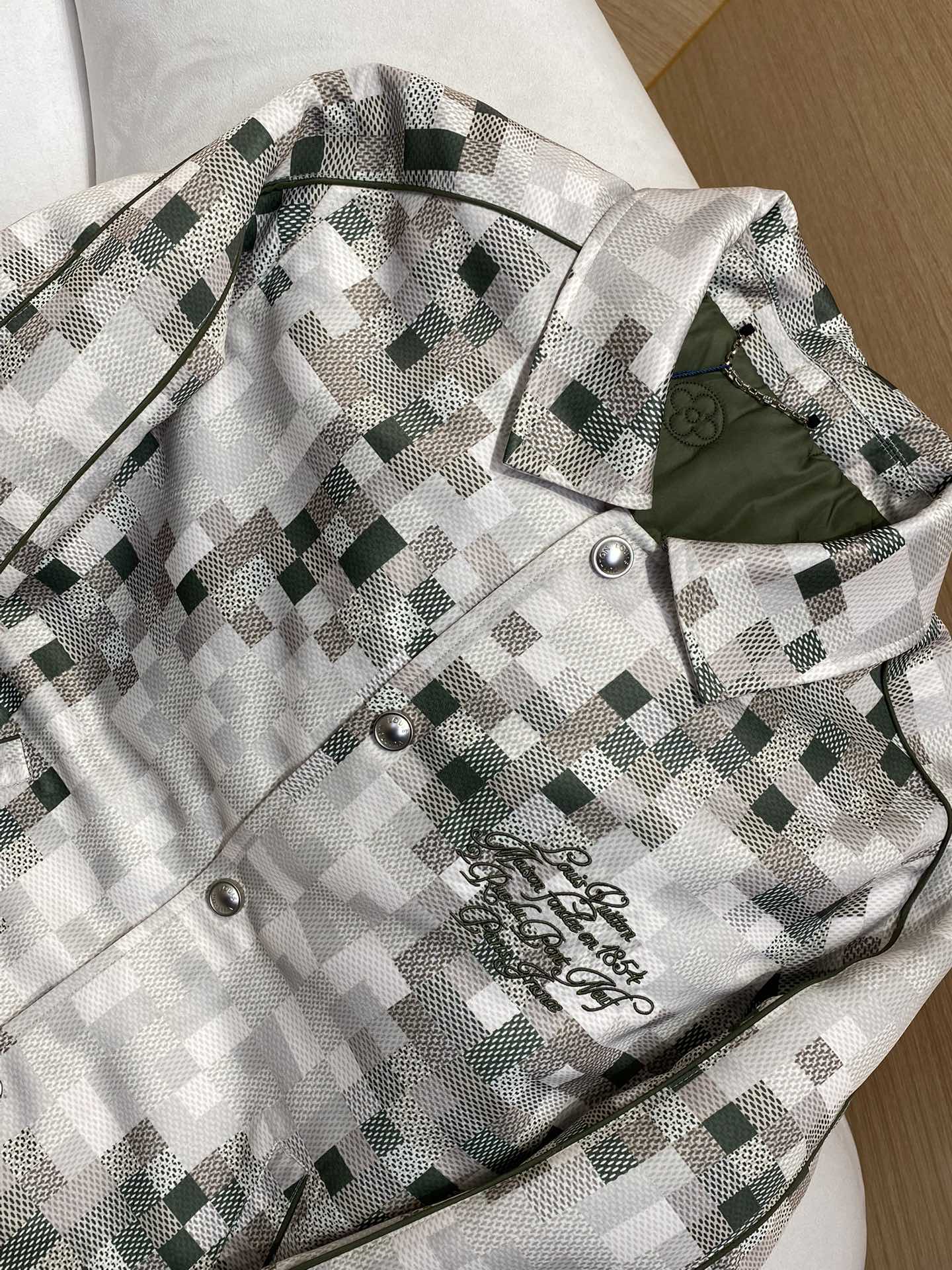 Year of the Snake Limited Edition Plaid Embroidered Coat Jacket