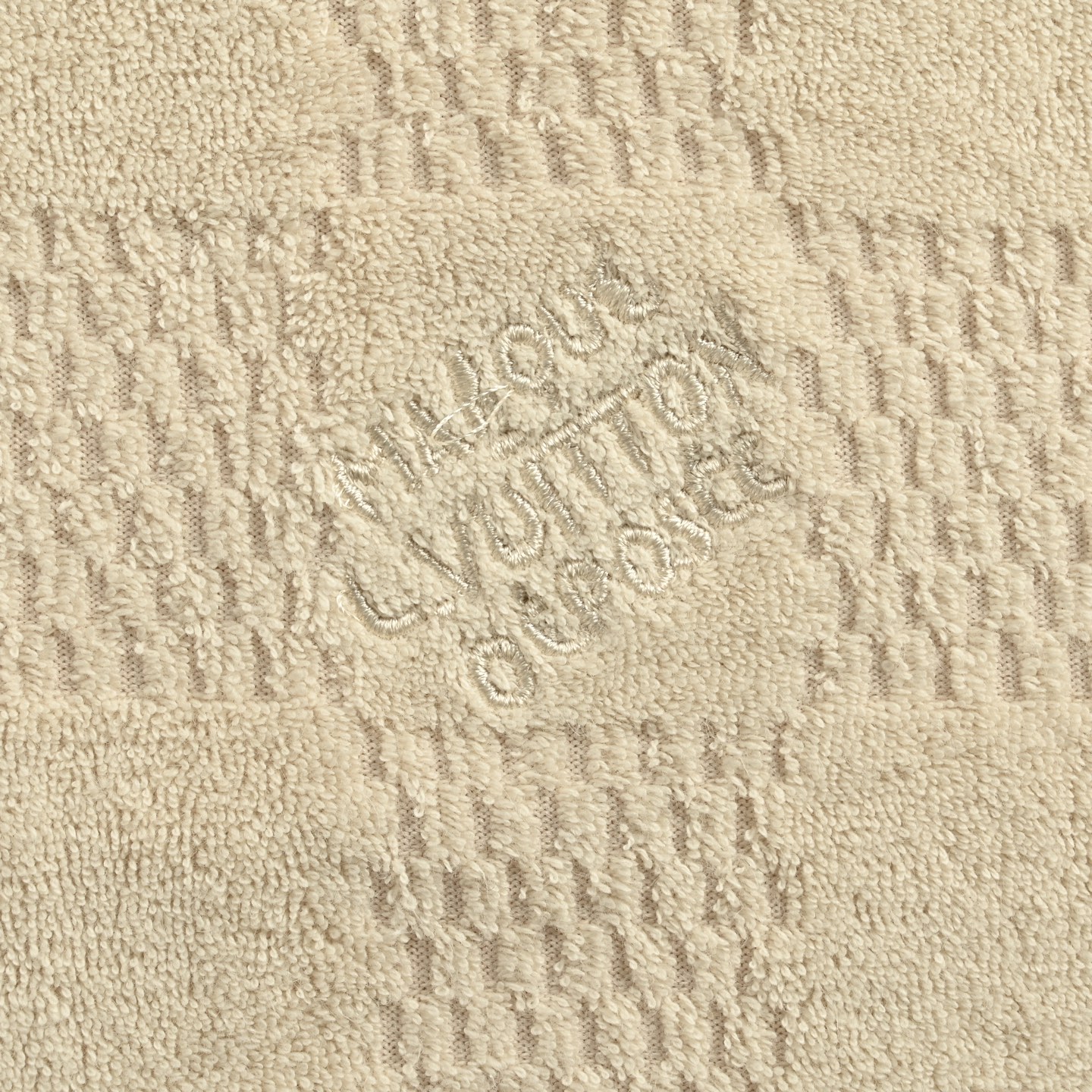 Checkerboard towel jacquard T-shirt