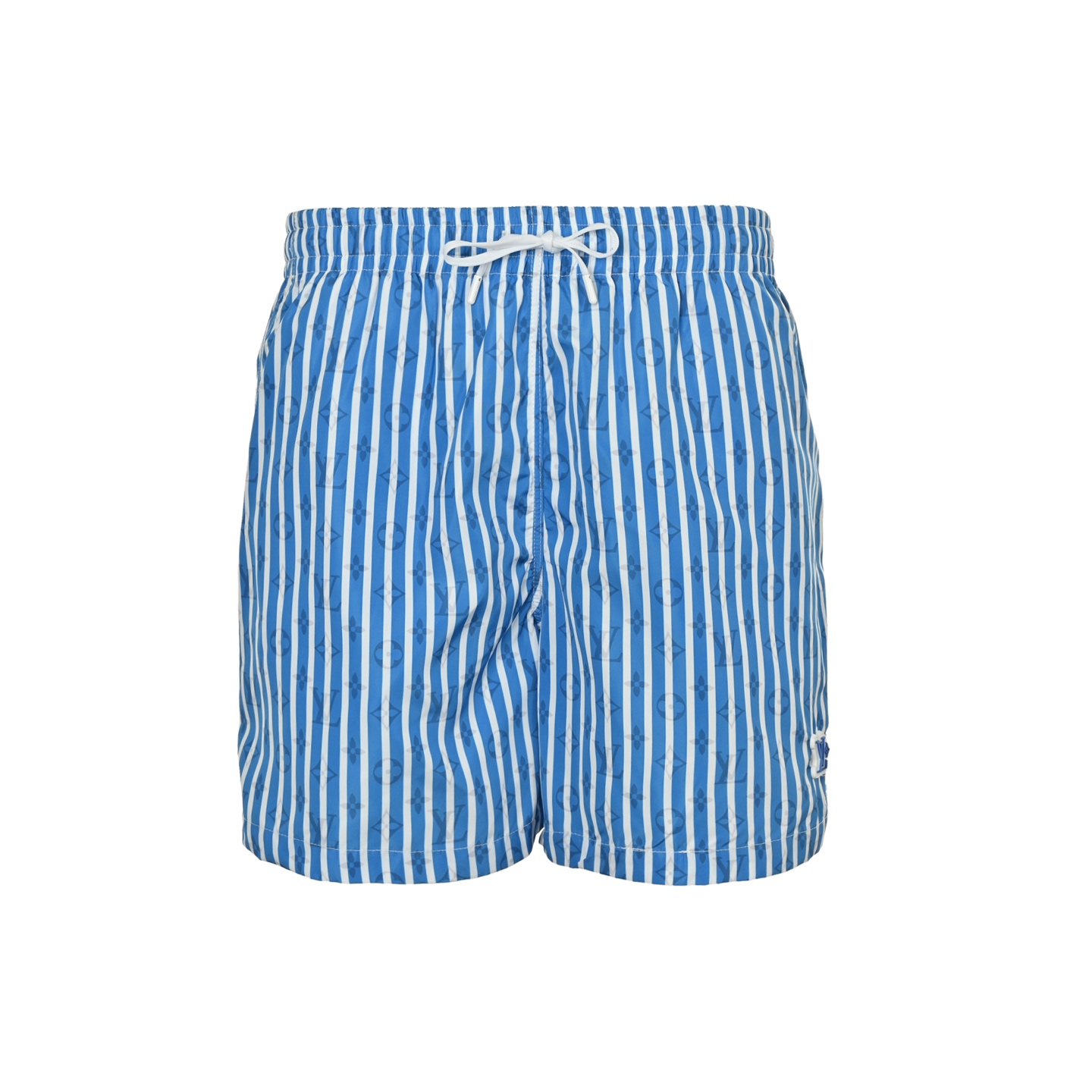 25SS Jacquard Monogram Blue Striped Shorts