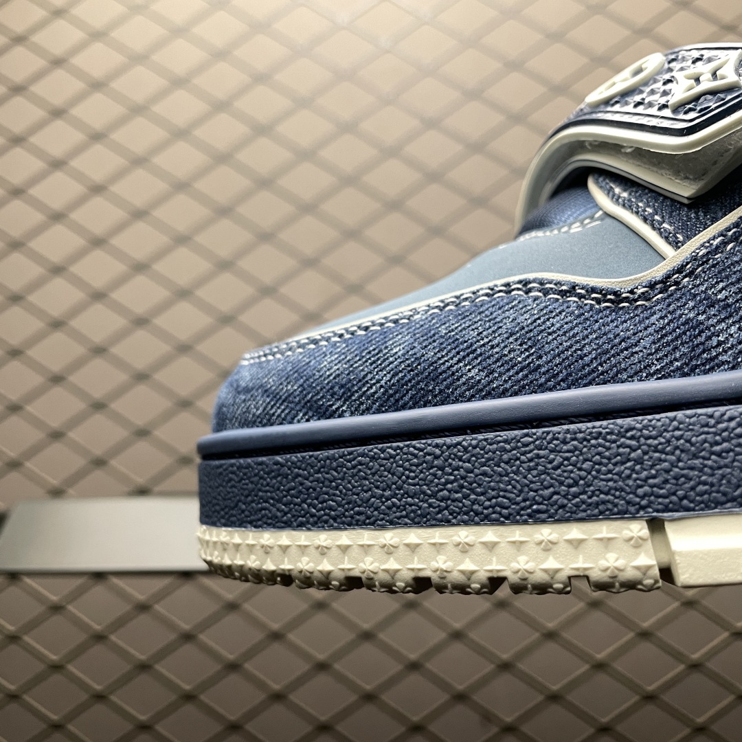 Denim Low-Top Casual Sneakers