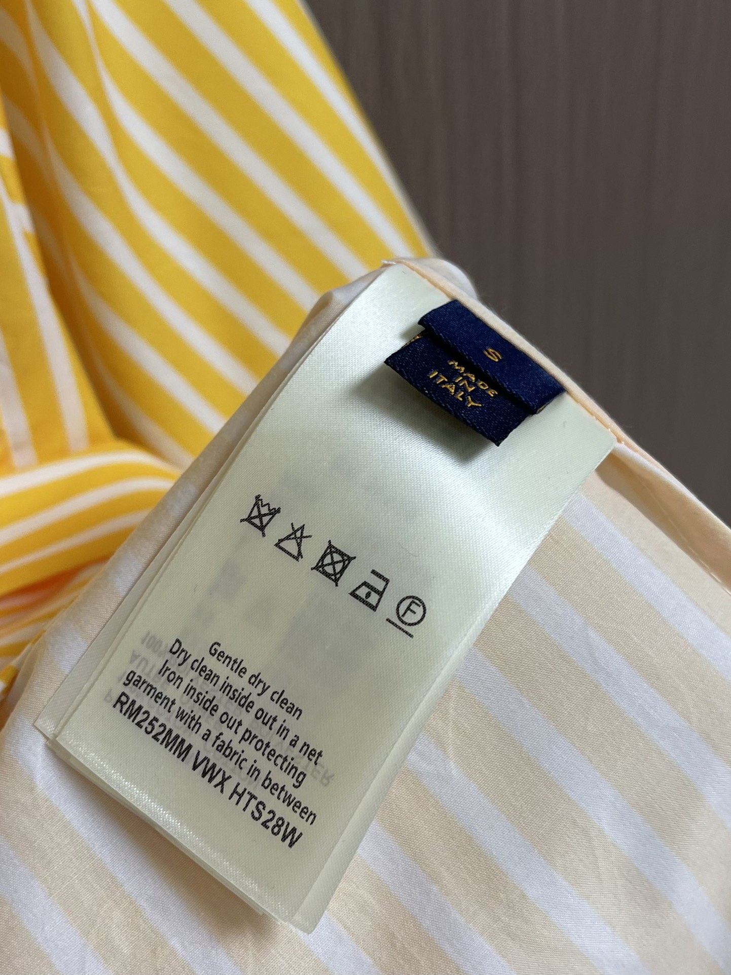 Patchwork Striped Short-Sleeve Collared Shirt