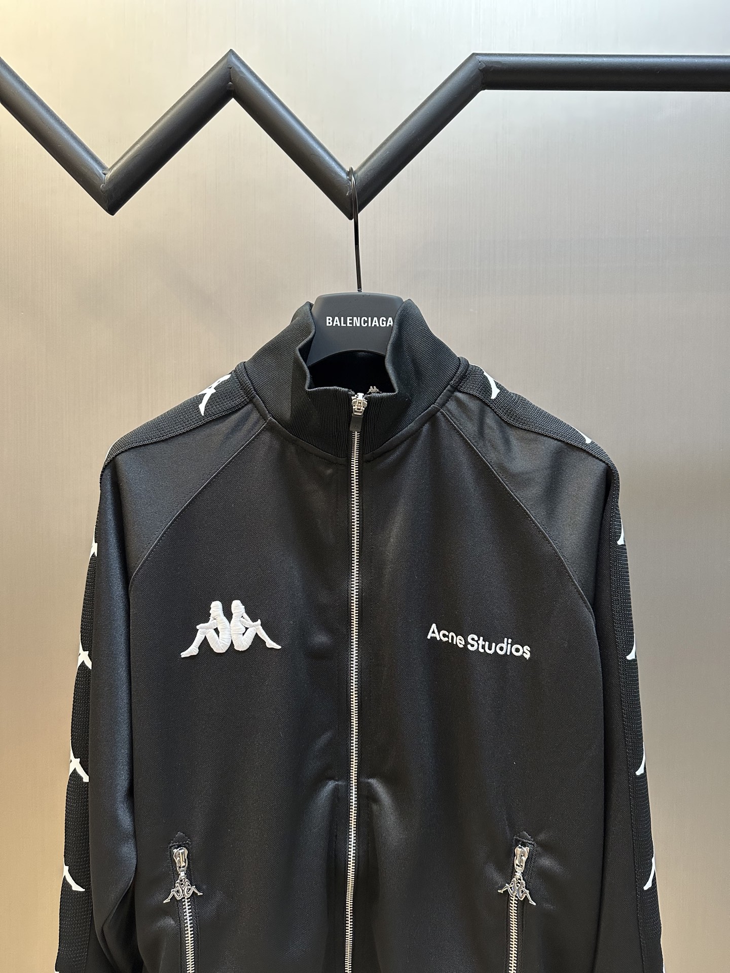 Acne X Kappa Logo Zip-up Tracksuit Jacket