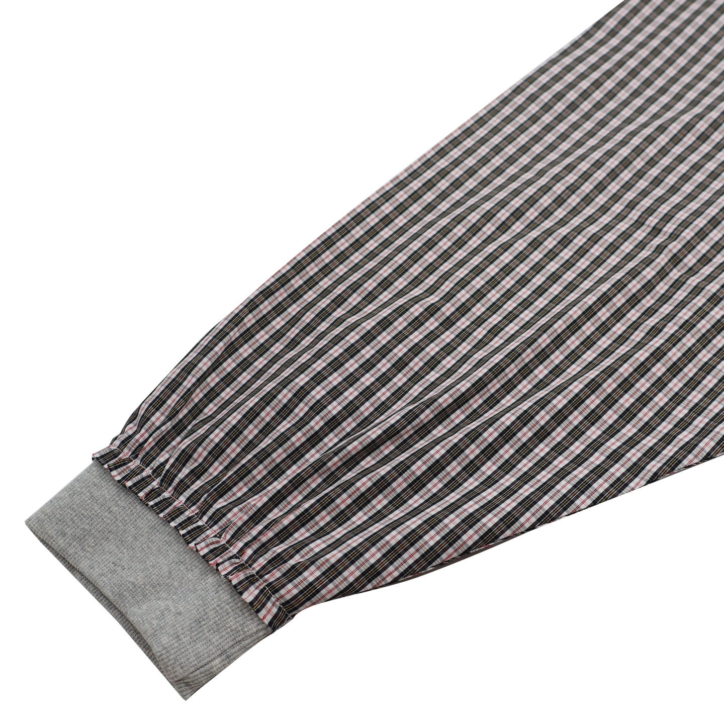 Paneled Check Hooded Jacket