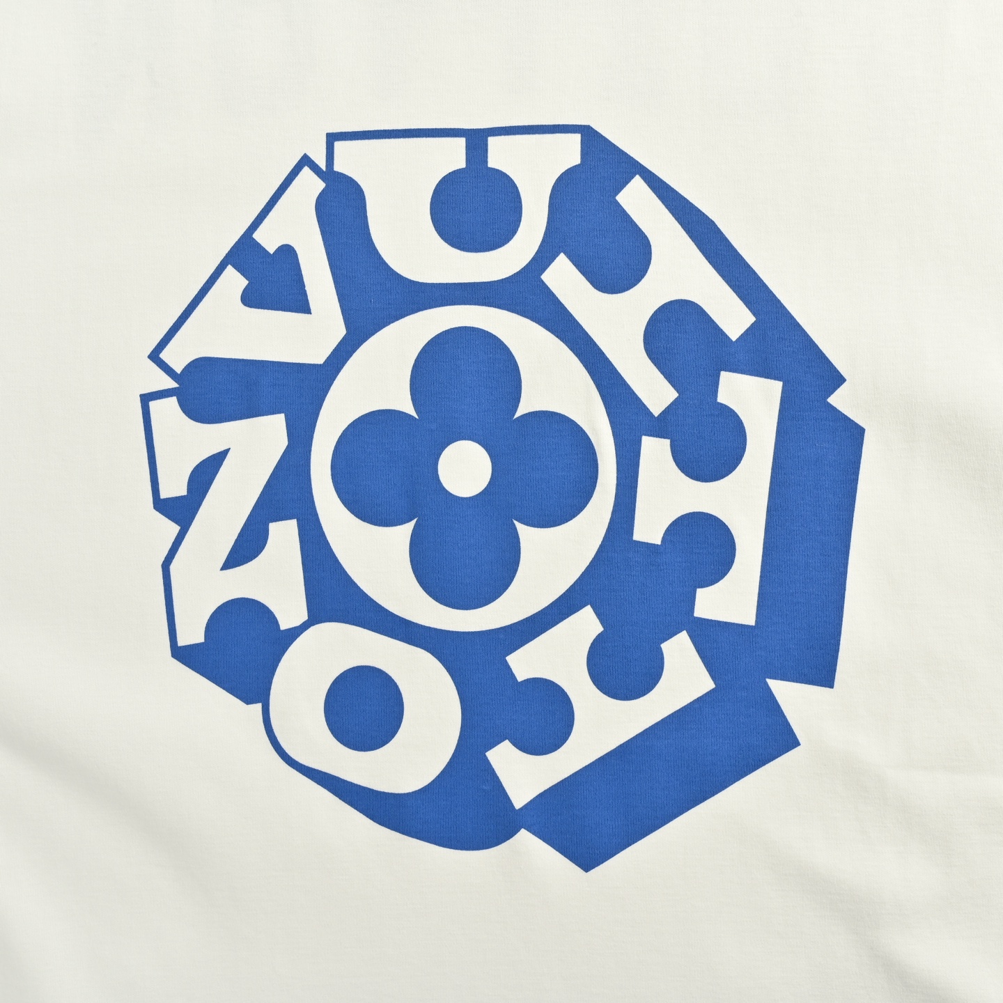 Letter and Floral Print Crew Neck T-Shirt