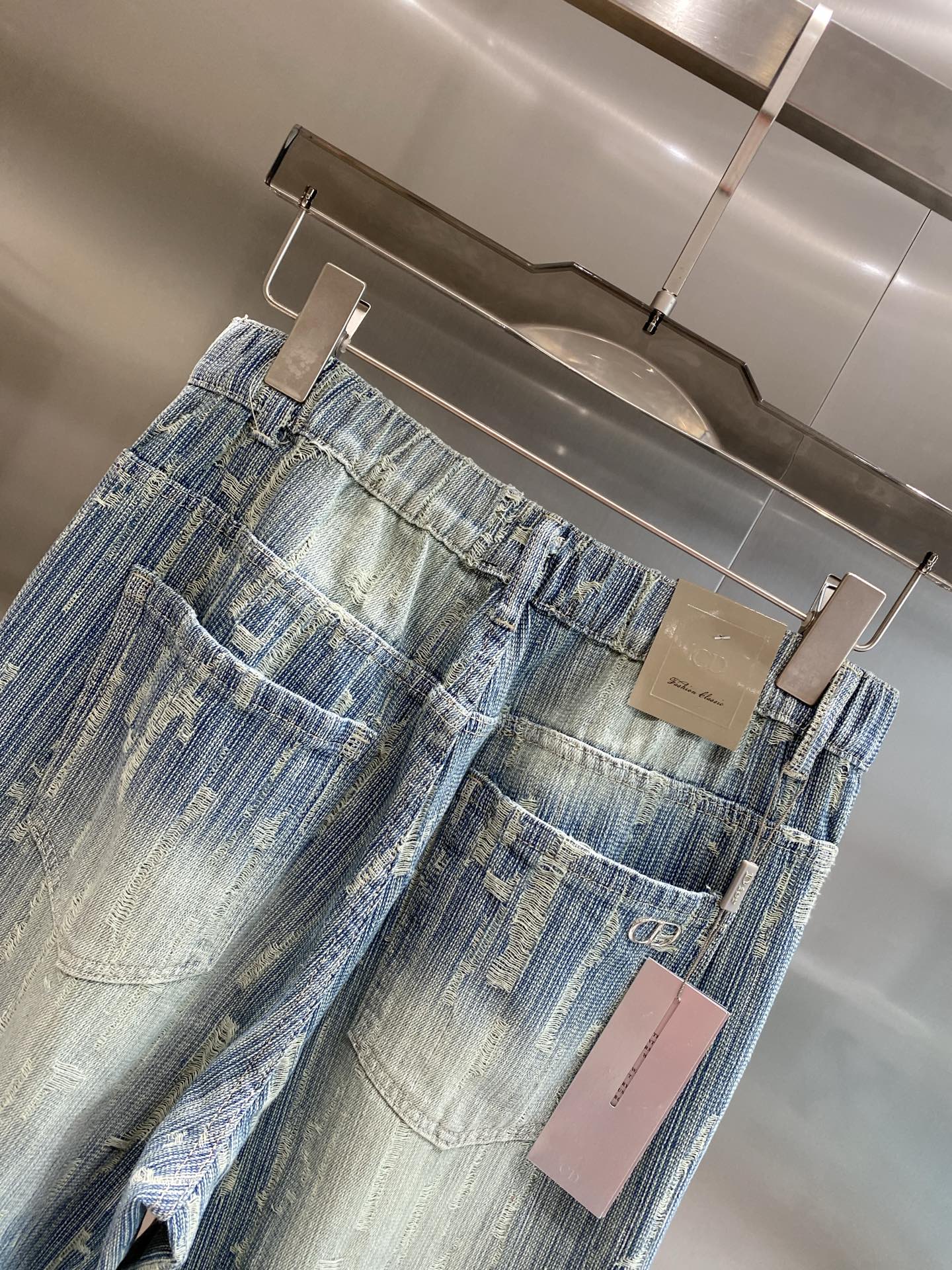 Men's light blue jeans