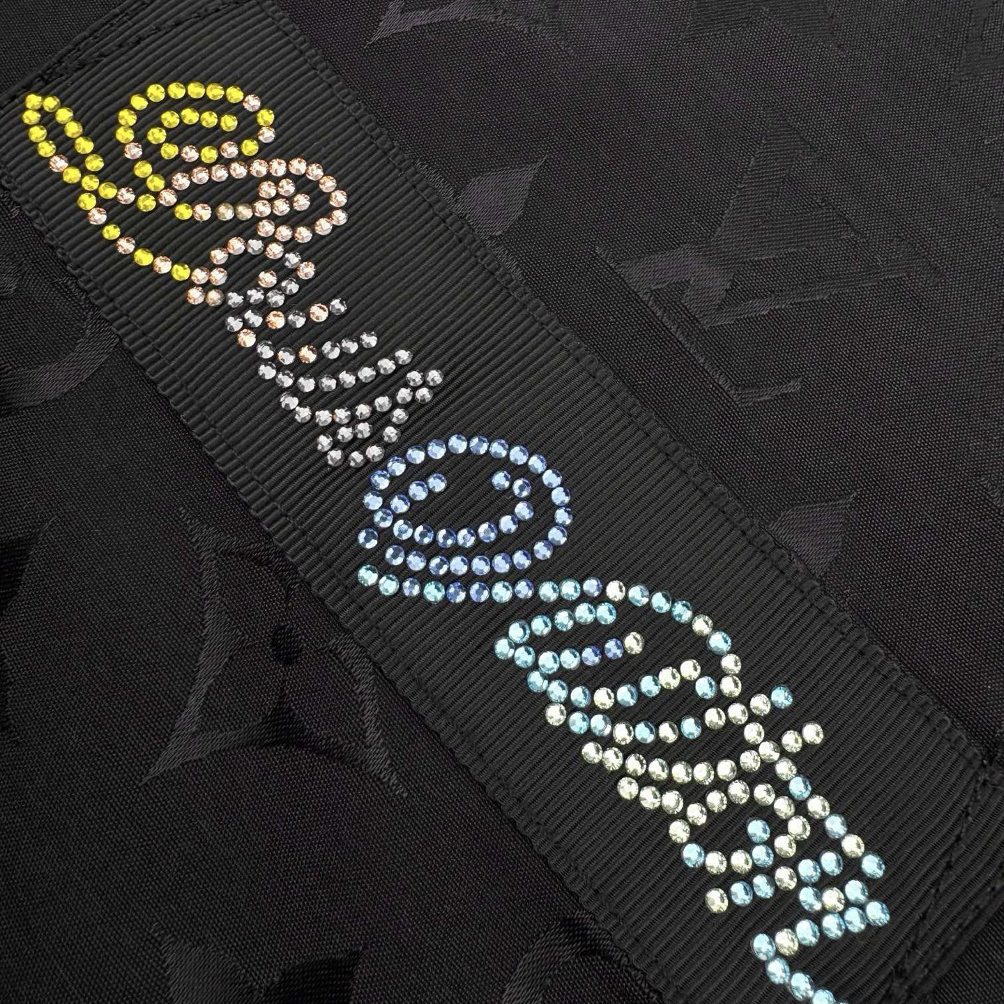 Silk all-over diamond print shirt