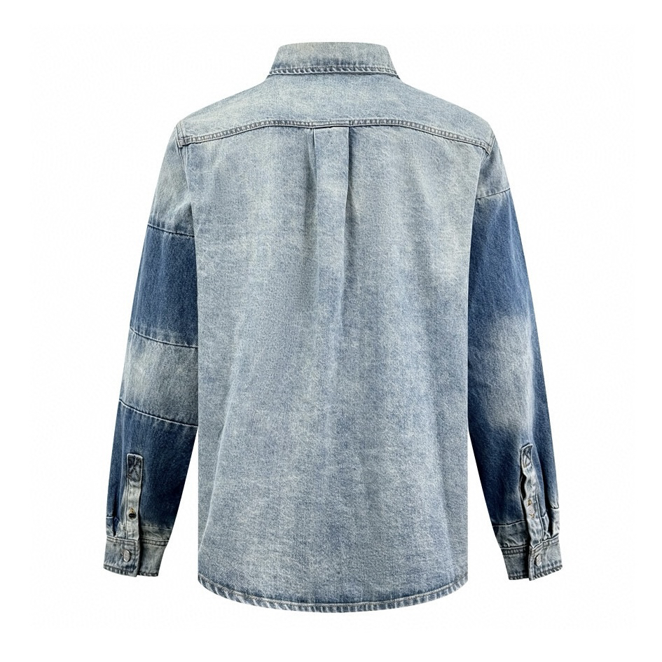 Pocket Embossed Denim Jacket