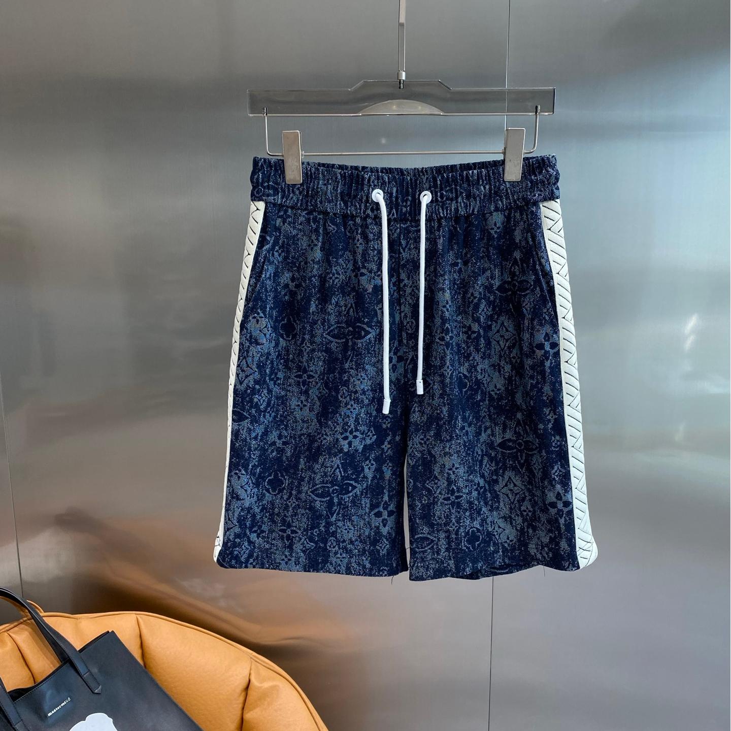 Dark blue patterned shorts