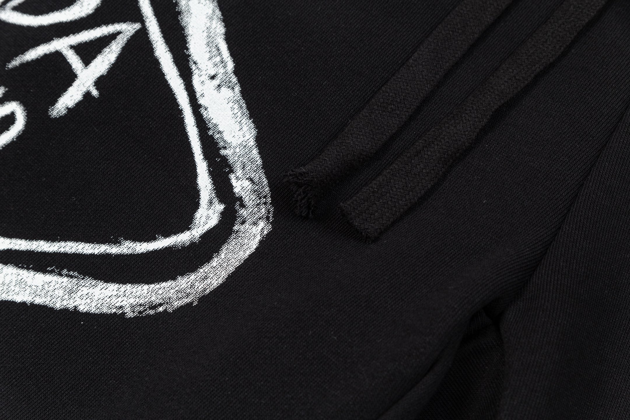 White Graffiti Print Shorts