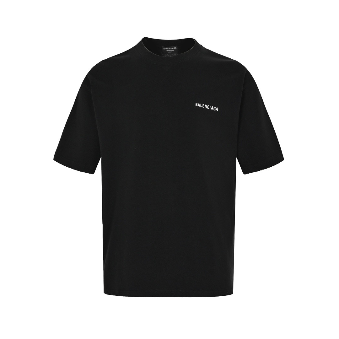 Front and back letter print T-shirt