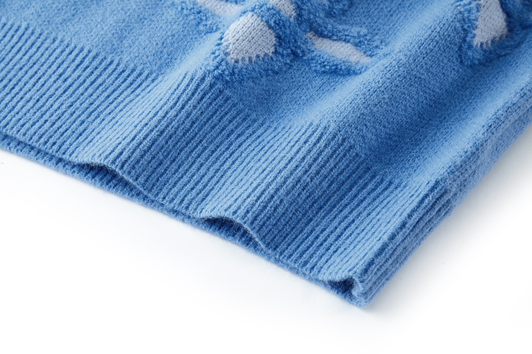 25SS Textured Jacquard Knit Sweater