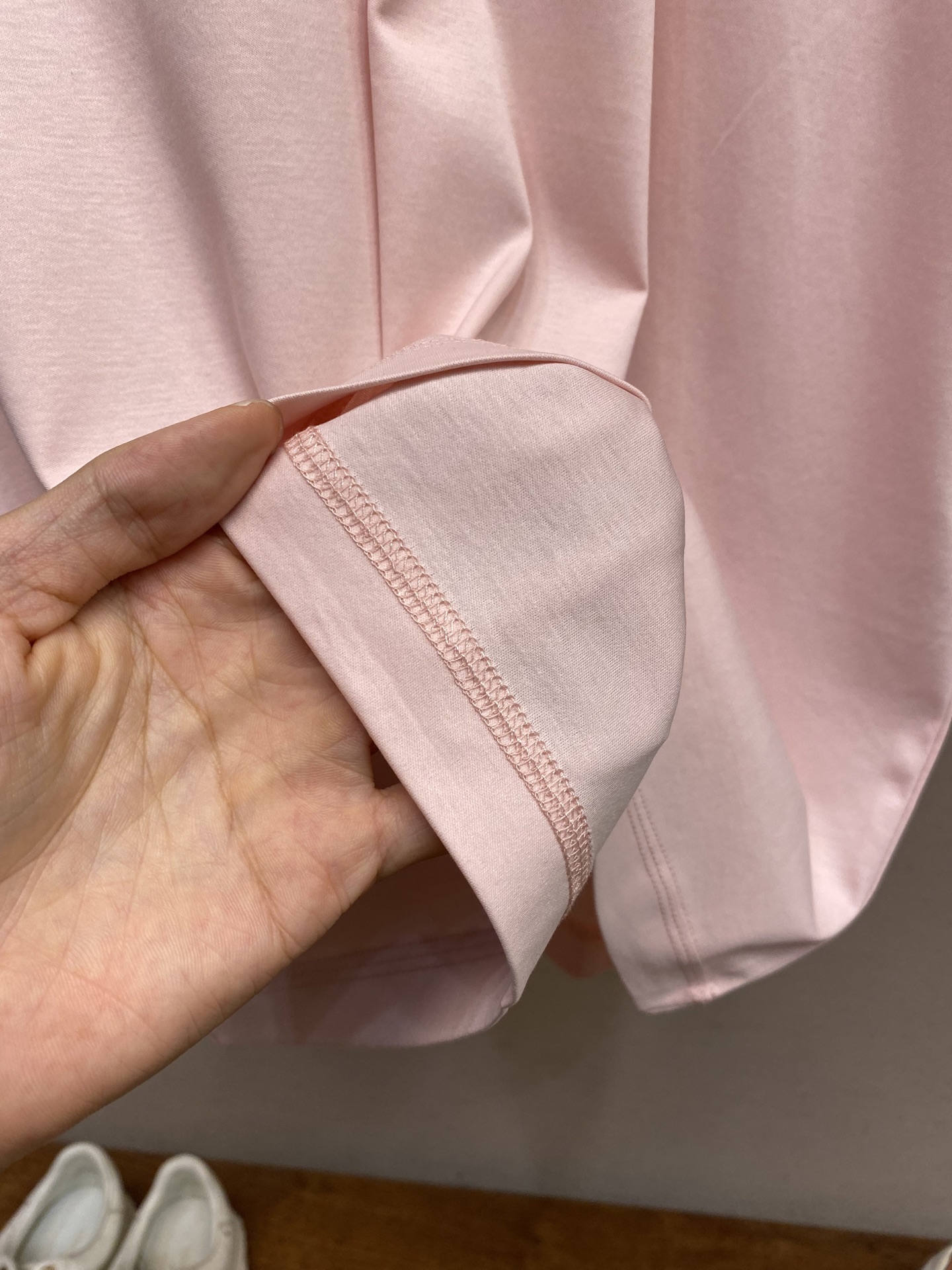 Mulberry Silk Embroidered Short-Sleeve T-Shirt