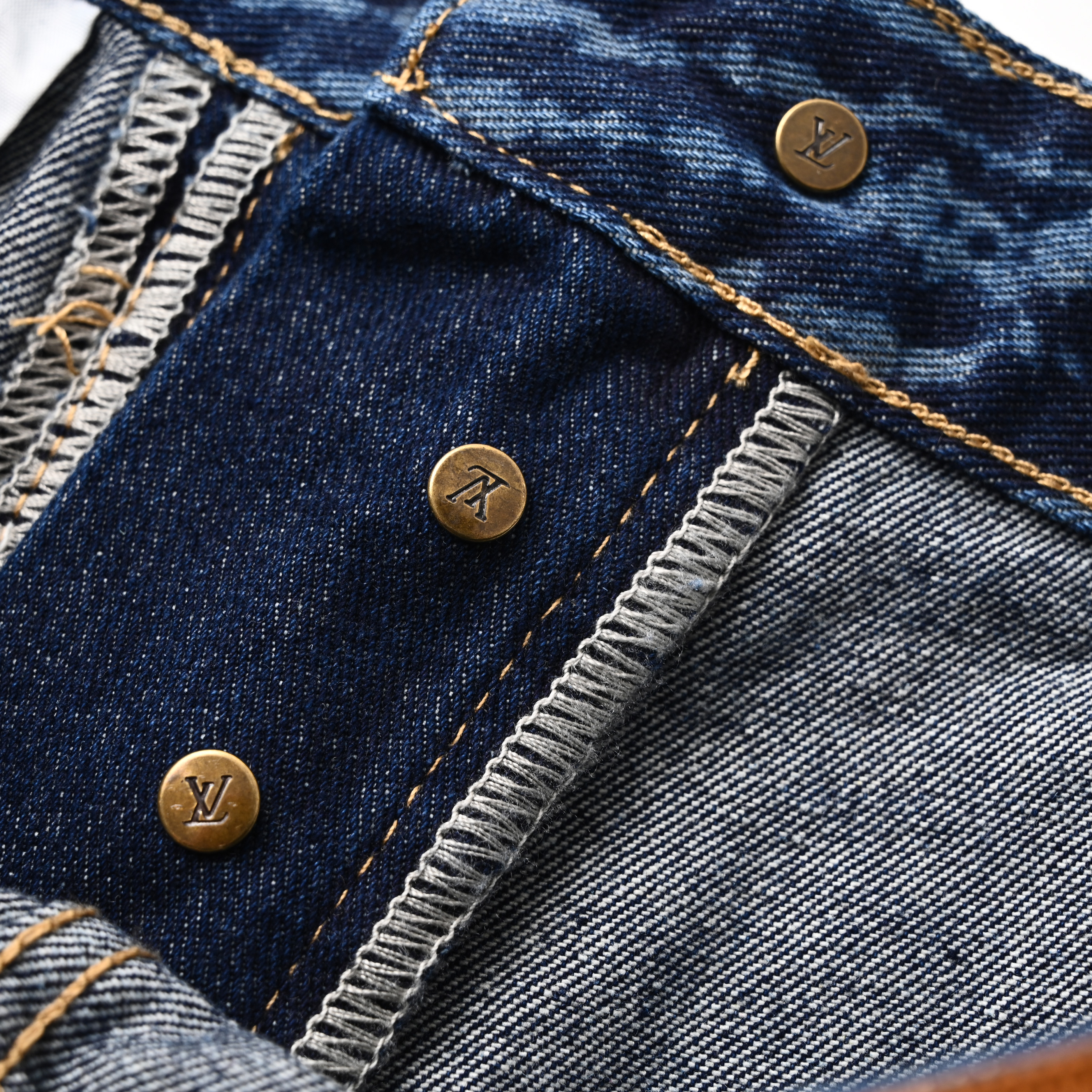 Lambo-Inspired Laser-Patterned Denim Shorts