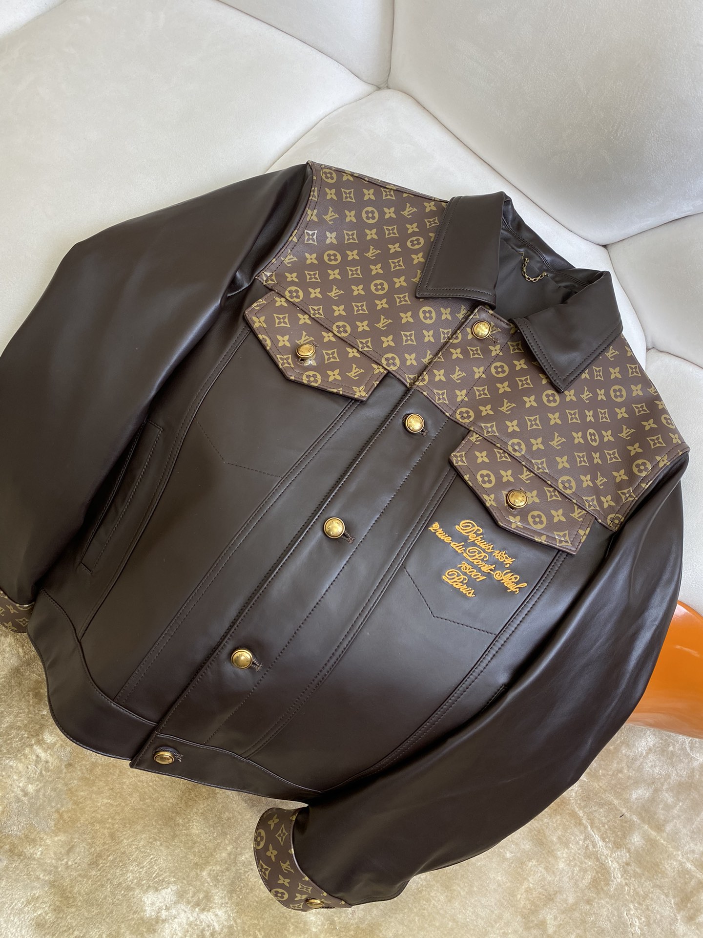 Monogram Leather Jacket