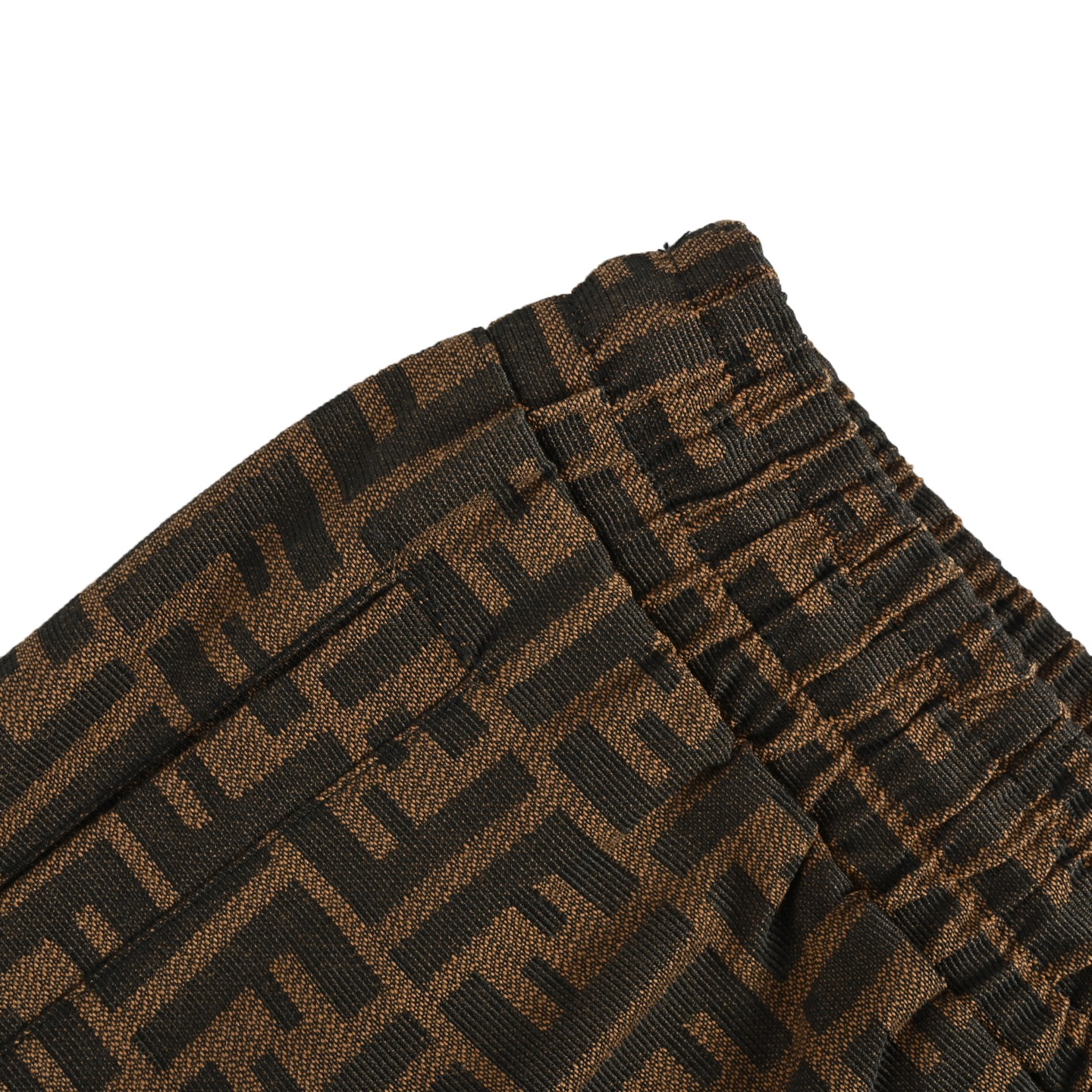 FF all-over jacquard eye embroidered shorts