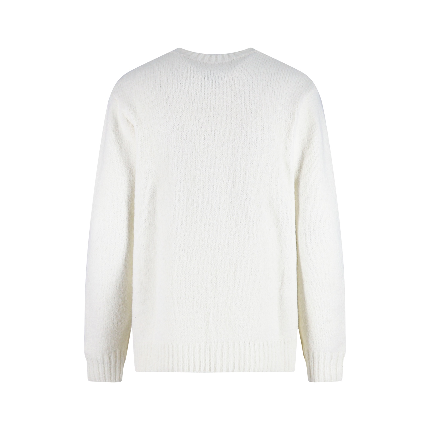 Embroidered pearl logo knitted sweater