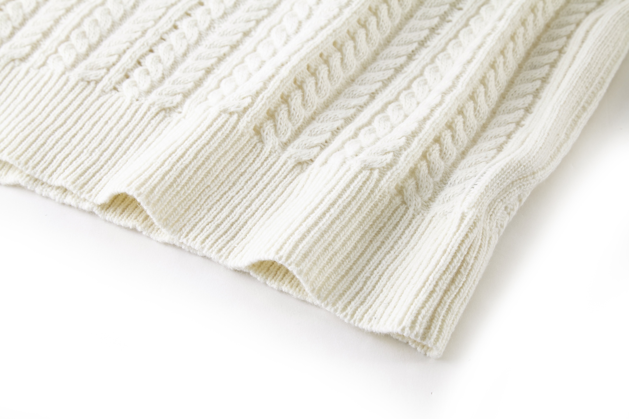 Cable Knit Logo Sweater