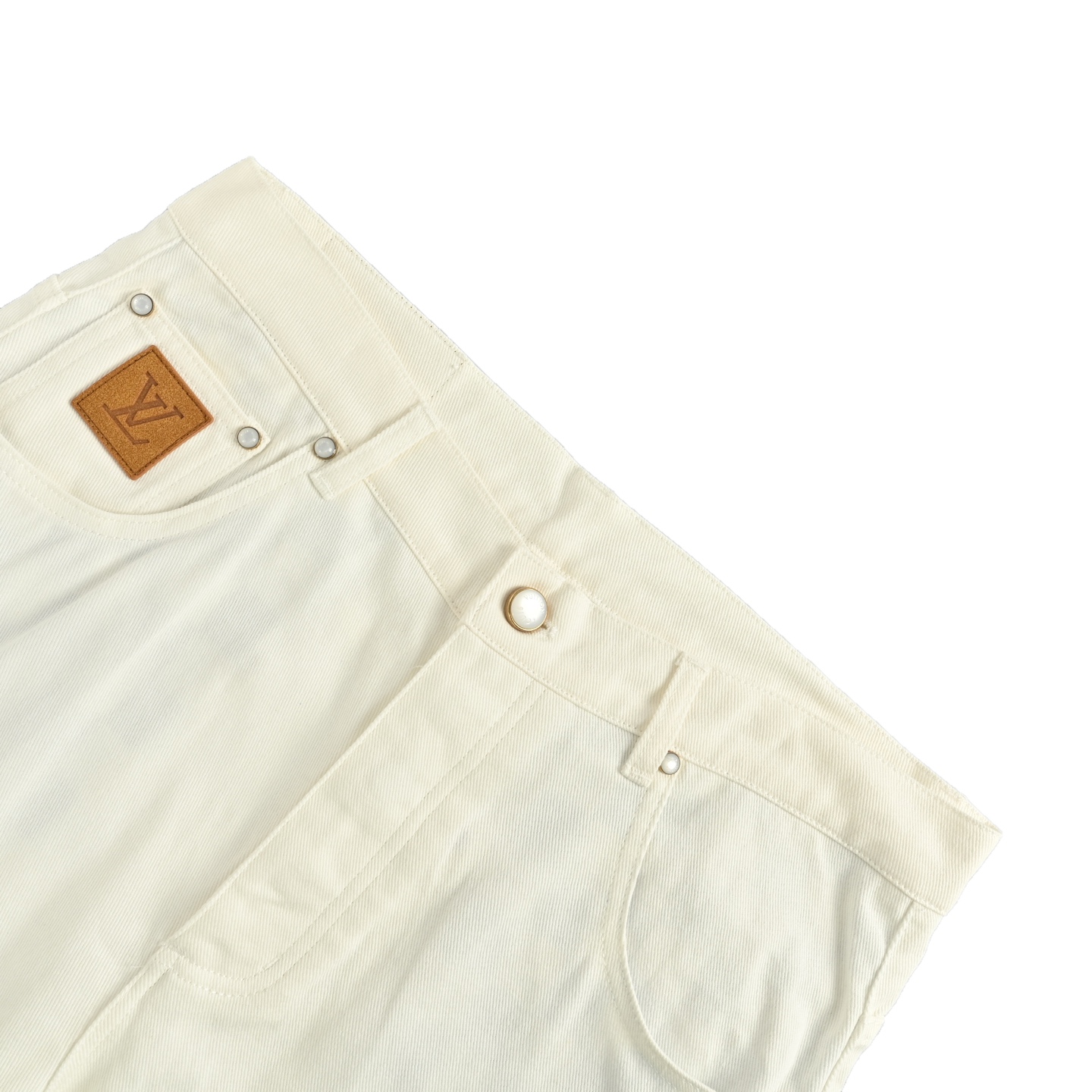 25SS pocket embroidered denim trousers