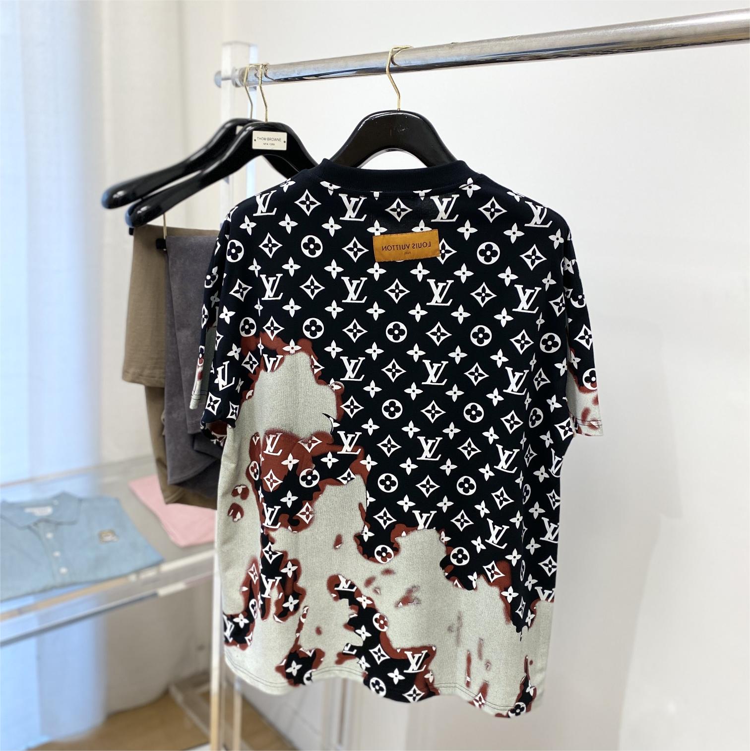 All-over Printed Flame Cloud Crew Neck T-Shirt