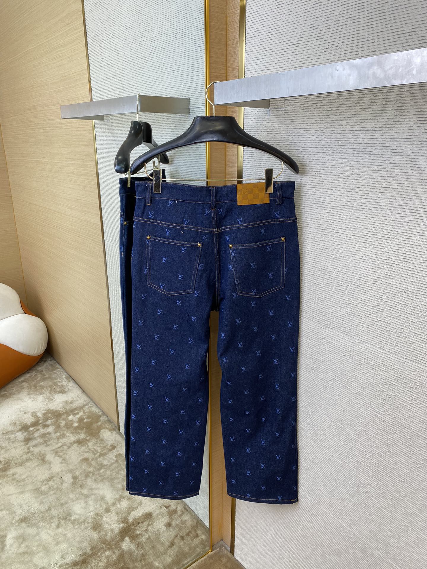 Logo Embroidered Jeans