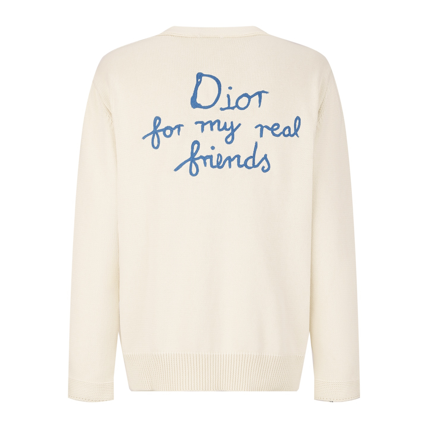 Friend embroidered blend cardigan
