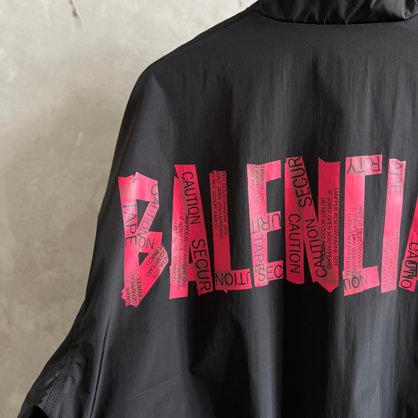 Red Masking Tape Waterproof Jacket