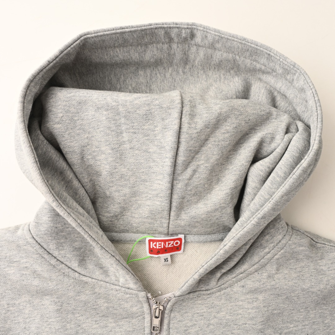 Begonia Flower Zipper Hoodie