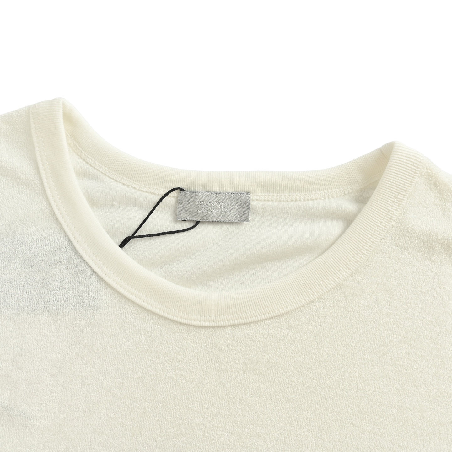 Embroidered Terry Fabric T-Shirt