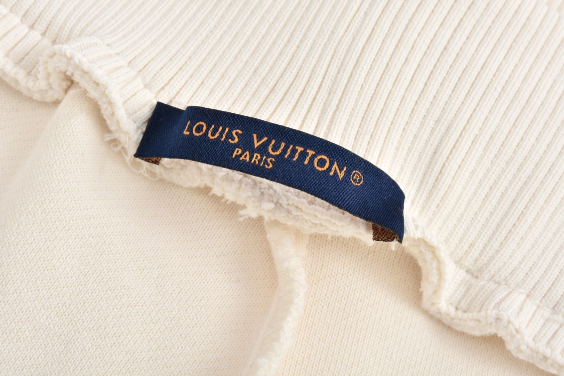 Embroidered logo panel trousers