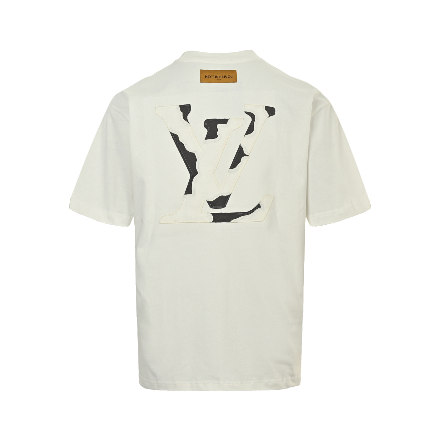 Camouflage Monogram Patch Short-Sleeve T-Shirt