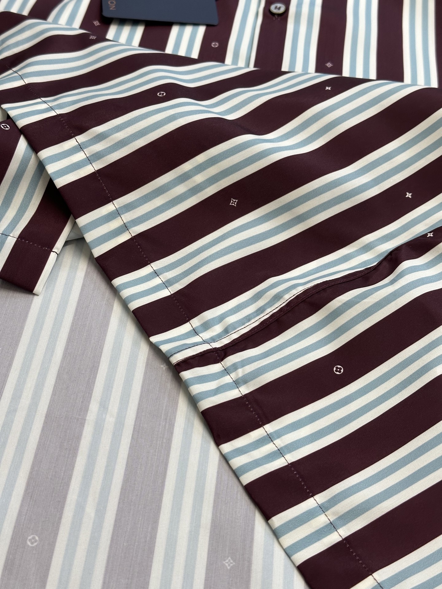 Striped short-sleeve shirt